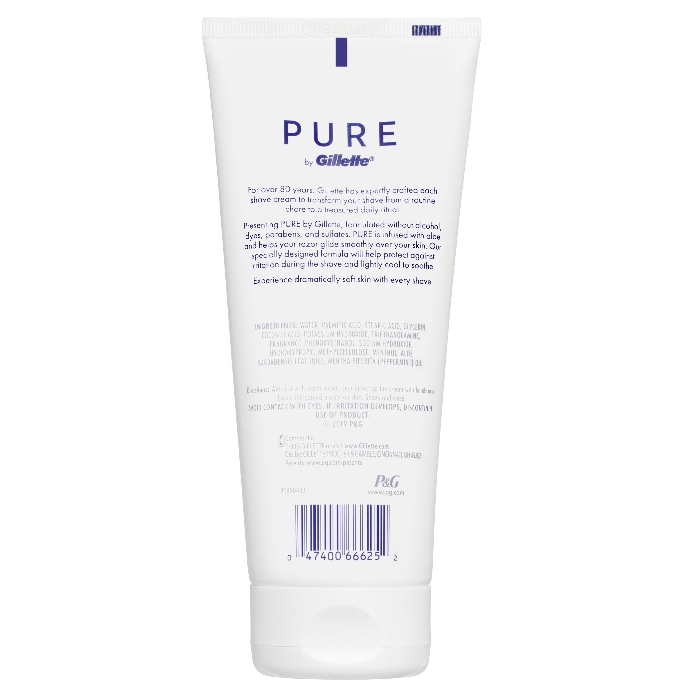 Gillette Pure Shave Cream 177ml - Image 2