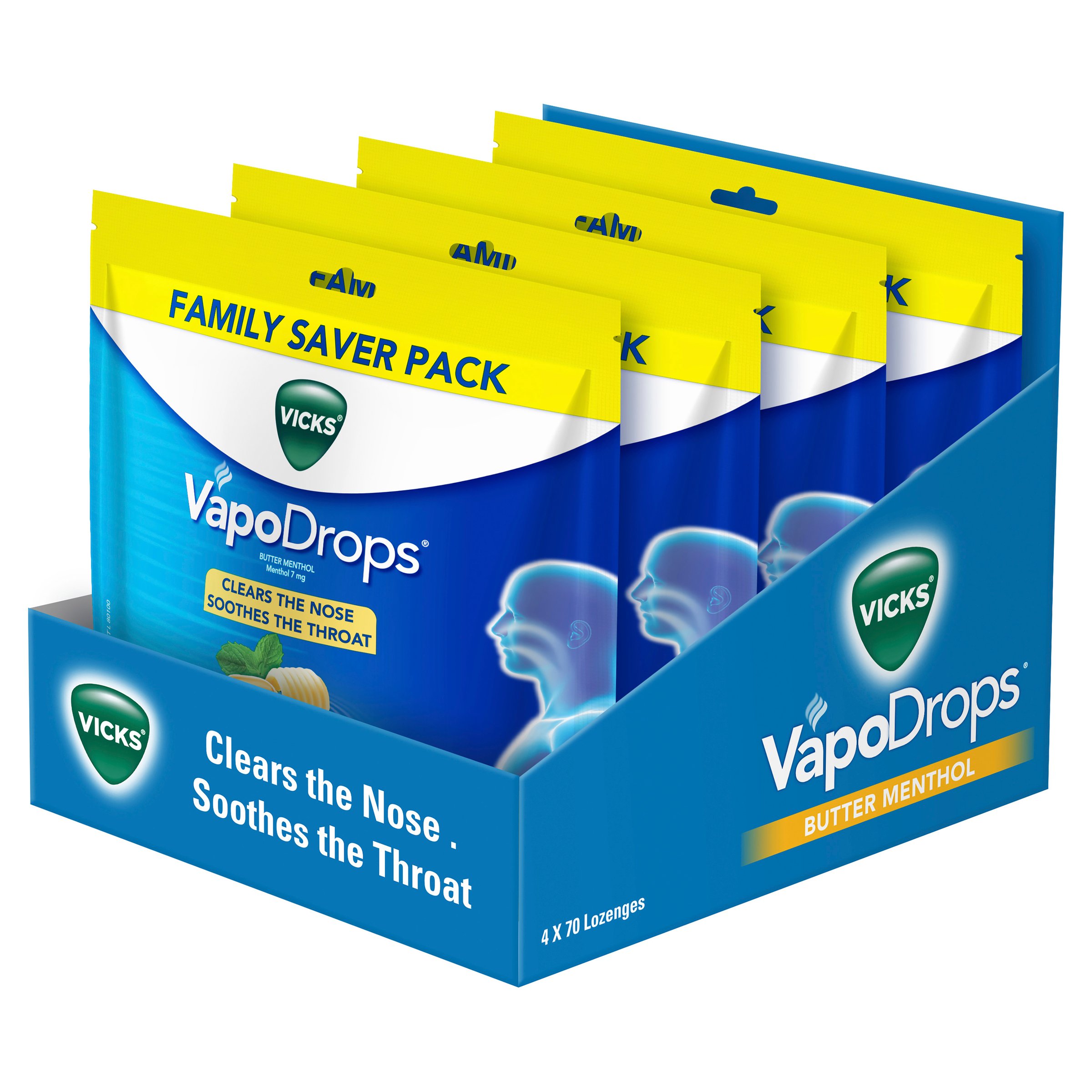 Vicks VapoDrops Butter Menthol 70 pack - Image 5