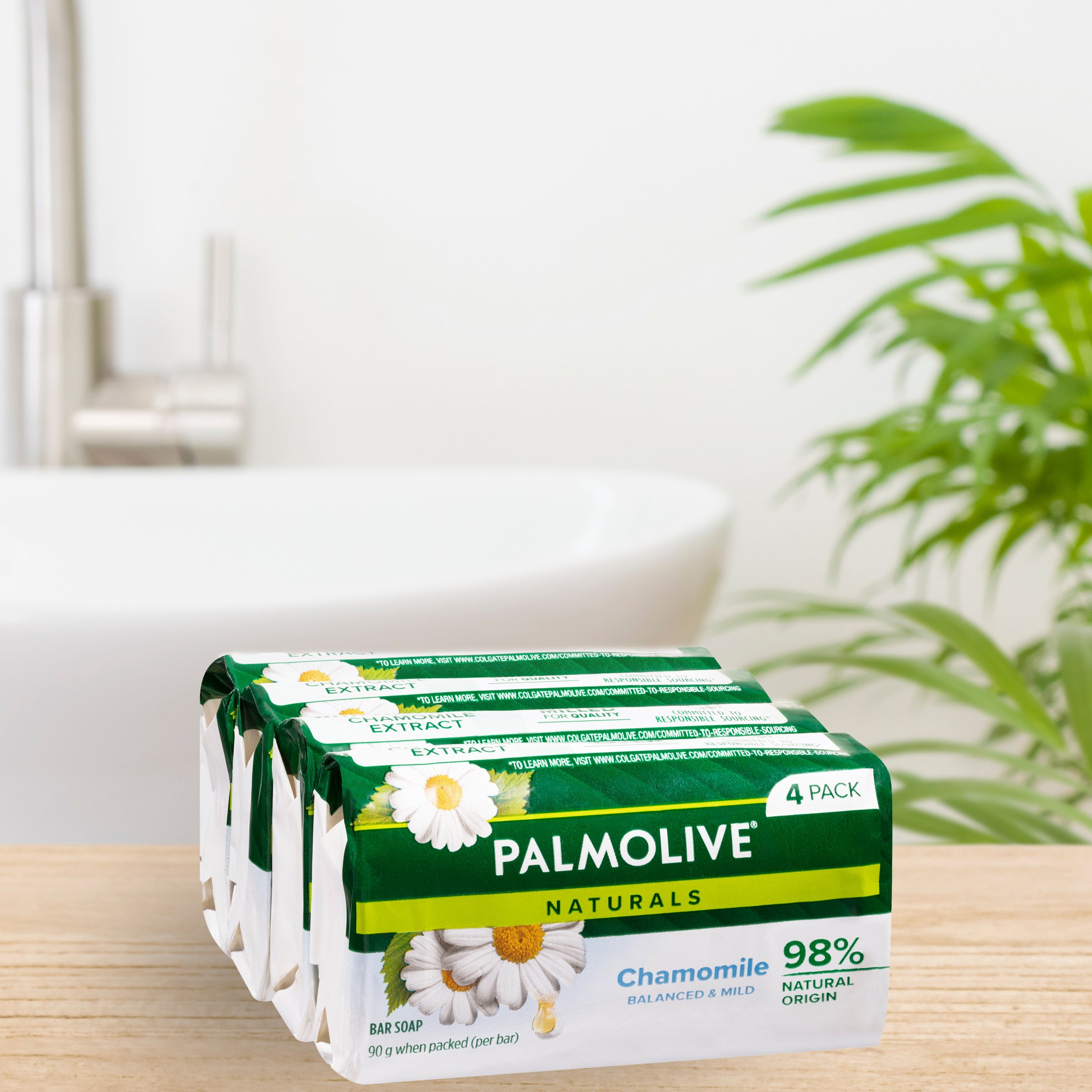 Palmolive Naturals Soap White Chamomile 90g - 4 Pack - Image 8