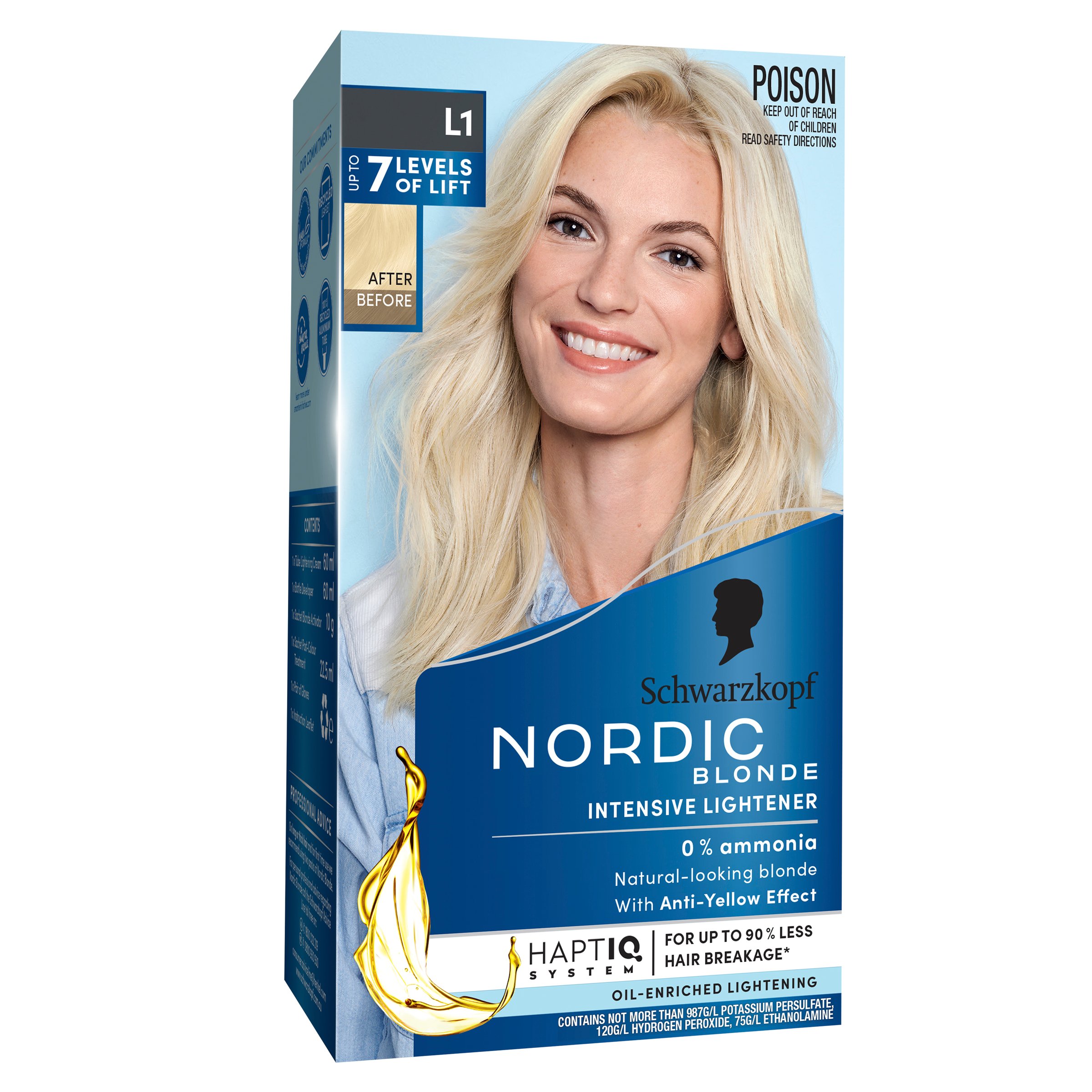 Schwarzkopf Nordic Blonde L1 Intensive Lightener 1 pack - Image 6