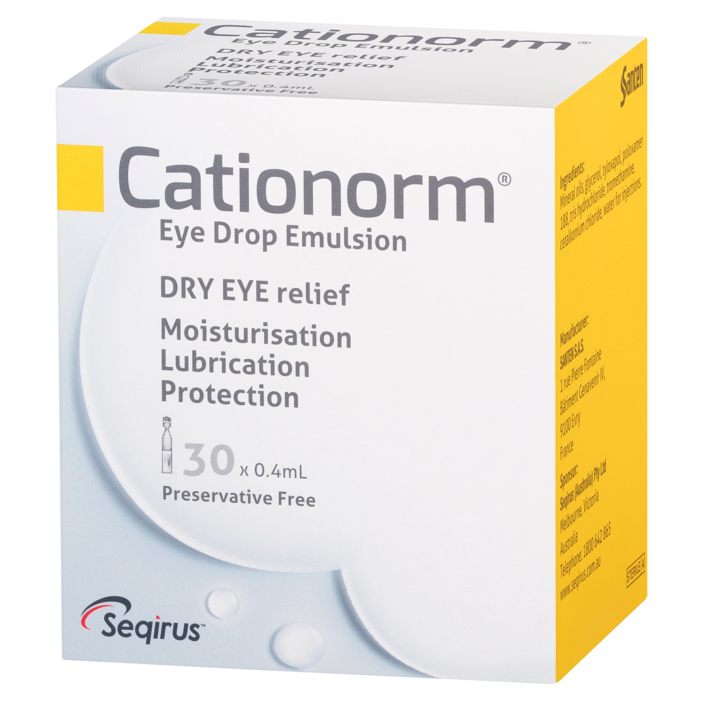 Cationorm Single Use Ampoules 0.4ml X 30ml - Image 6