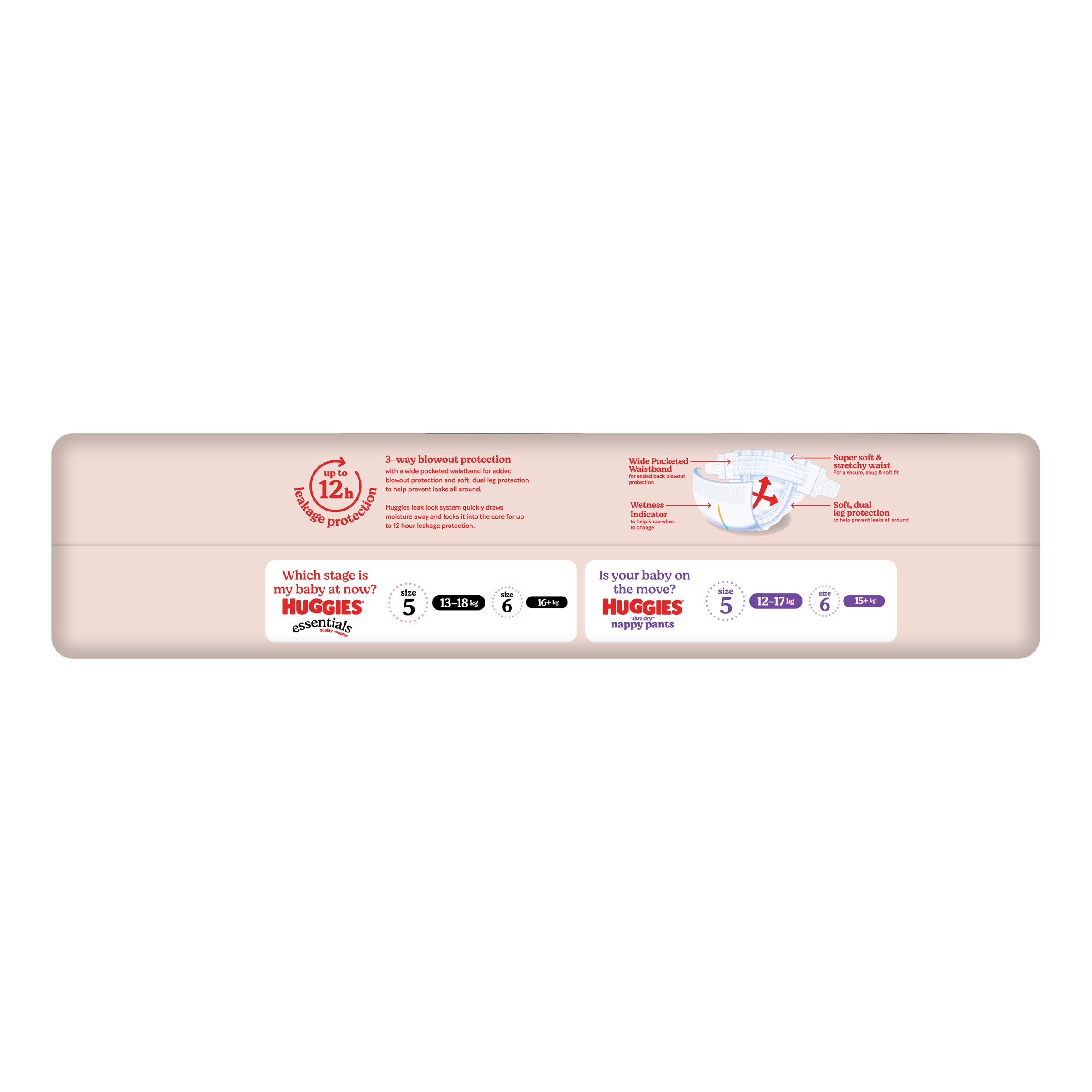 Huggies Nappies Essentials Walker 44 pack - Image 3