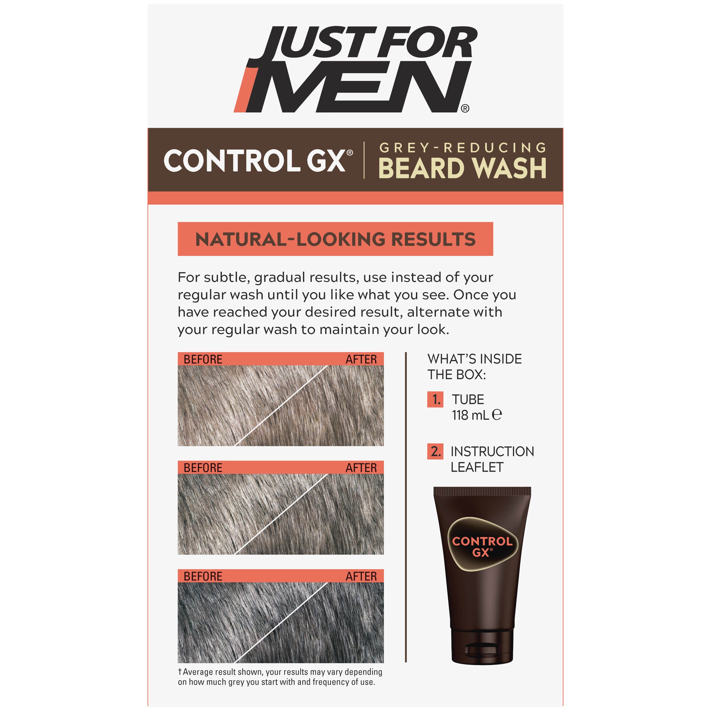 Just For Men Control GX Beard Wash 118ml - Image 2