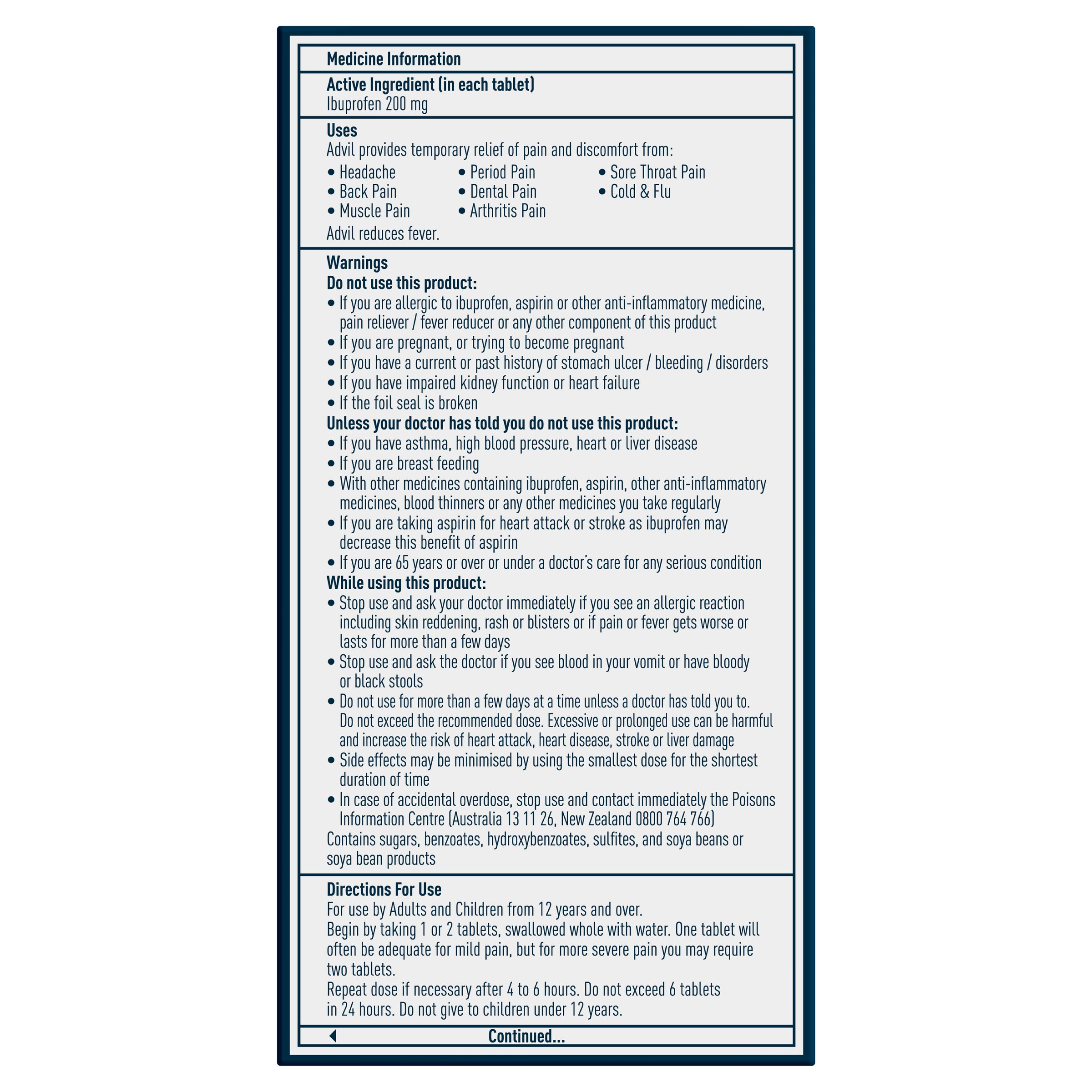 Advil 96 tablets - Image 2