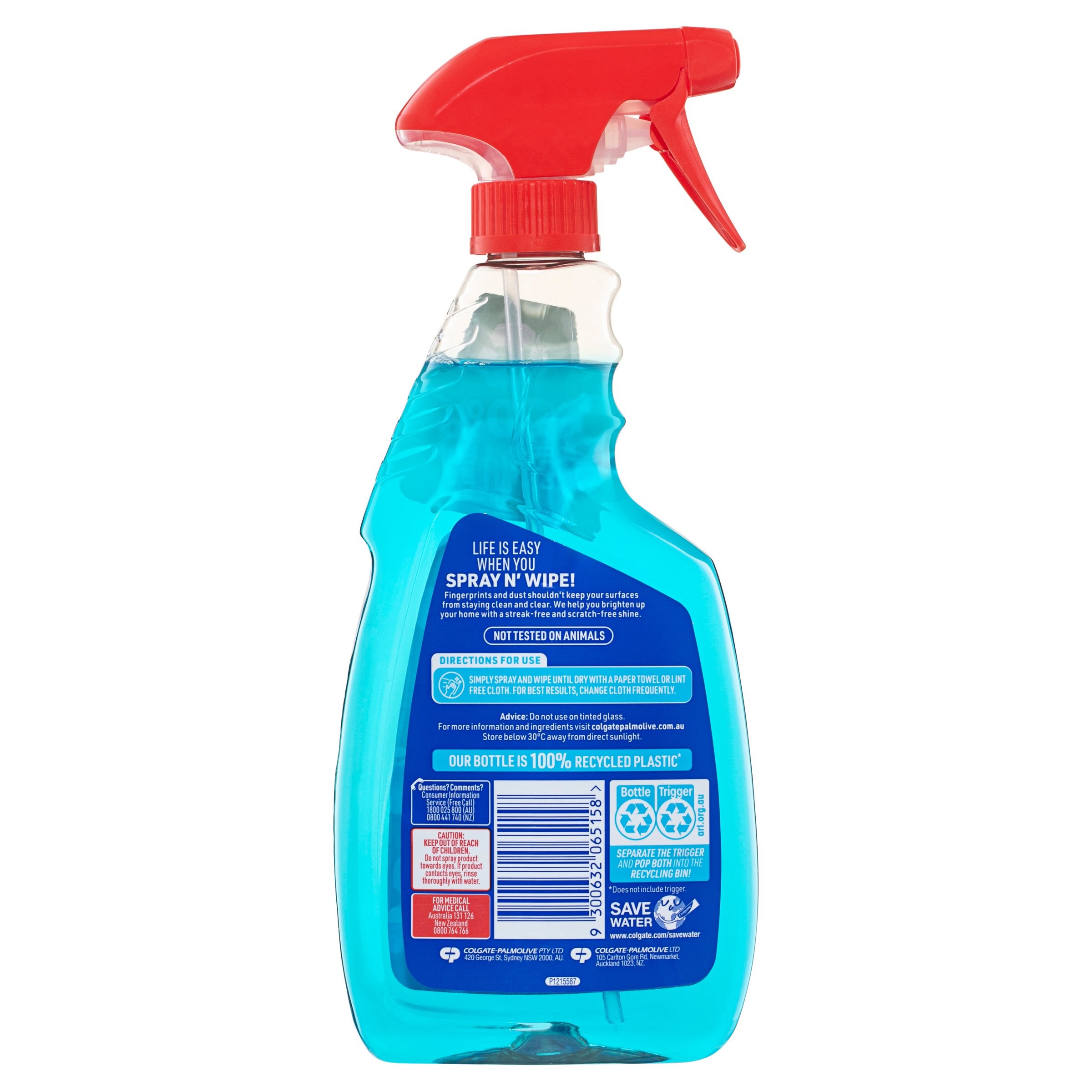 Ajax Spray n Wipe Glass Trigger 500ml - Image 2