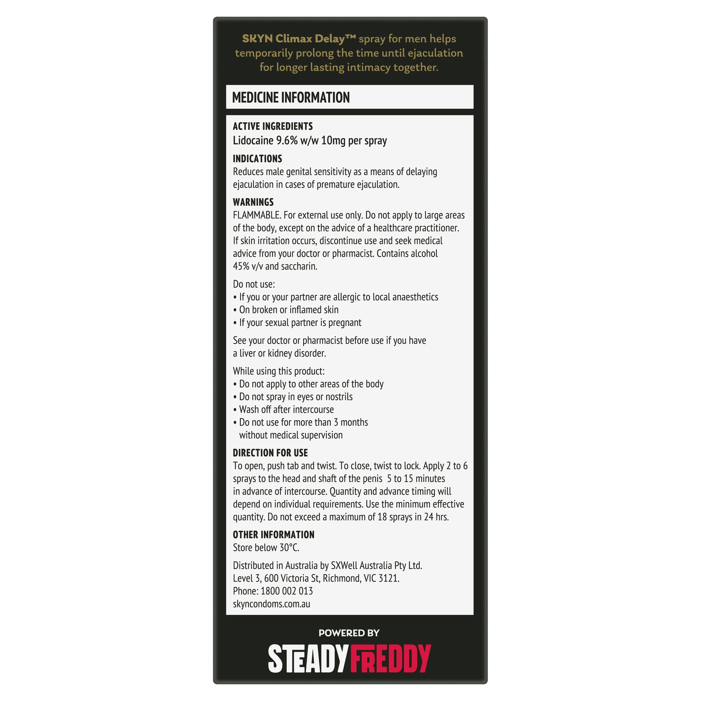 Skyn Climax Delay Spray 10ml - Image 2