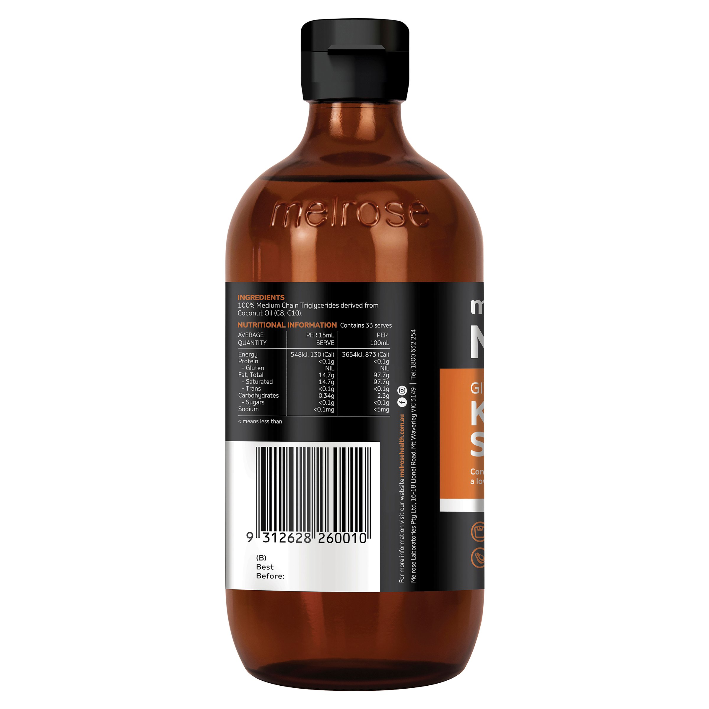 Melrose MCT Oil Kick Start 500ml - Image 2