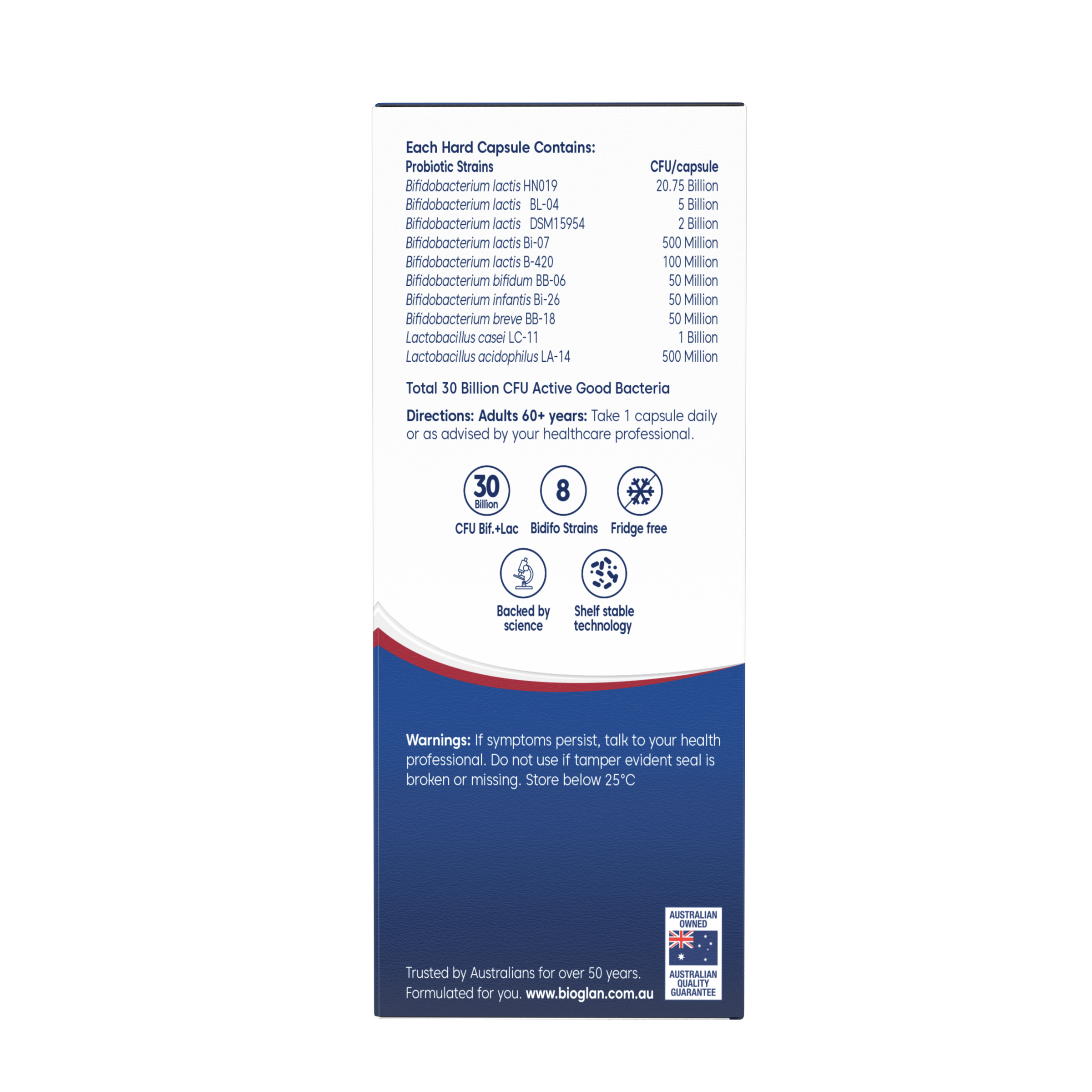 Bioglan Platinum Probiotics 60+ Years - 60 capsules - Image 3