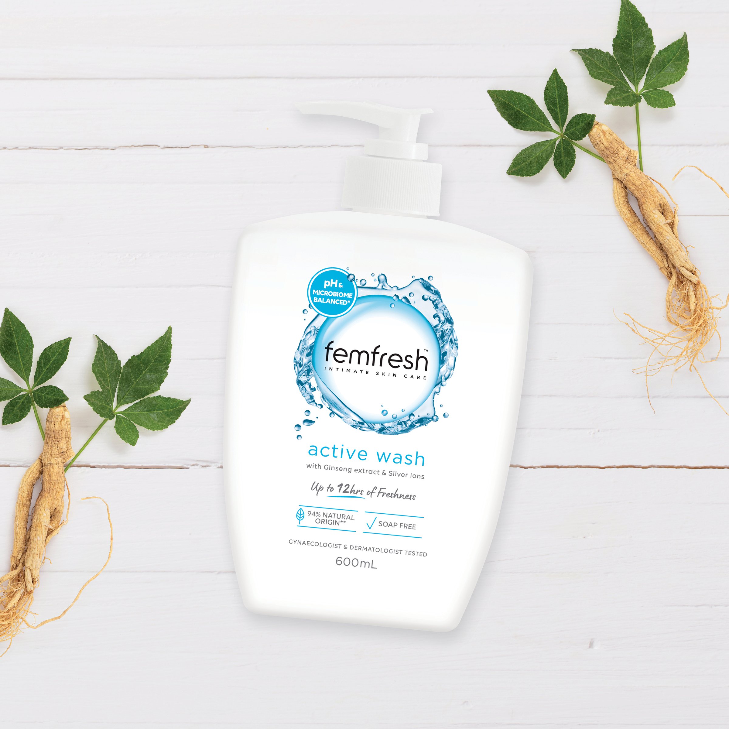 Femfresh Wash Active 600ml - Image 10