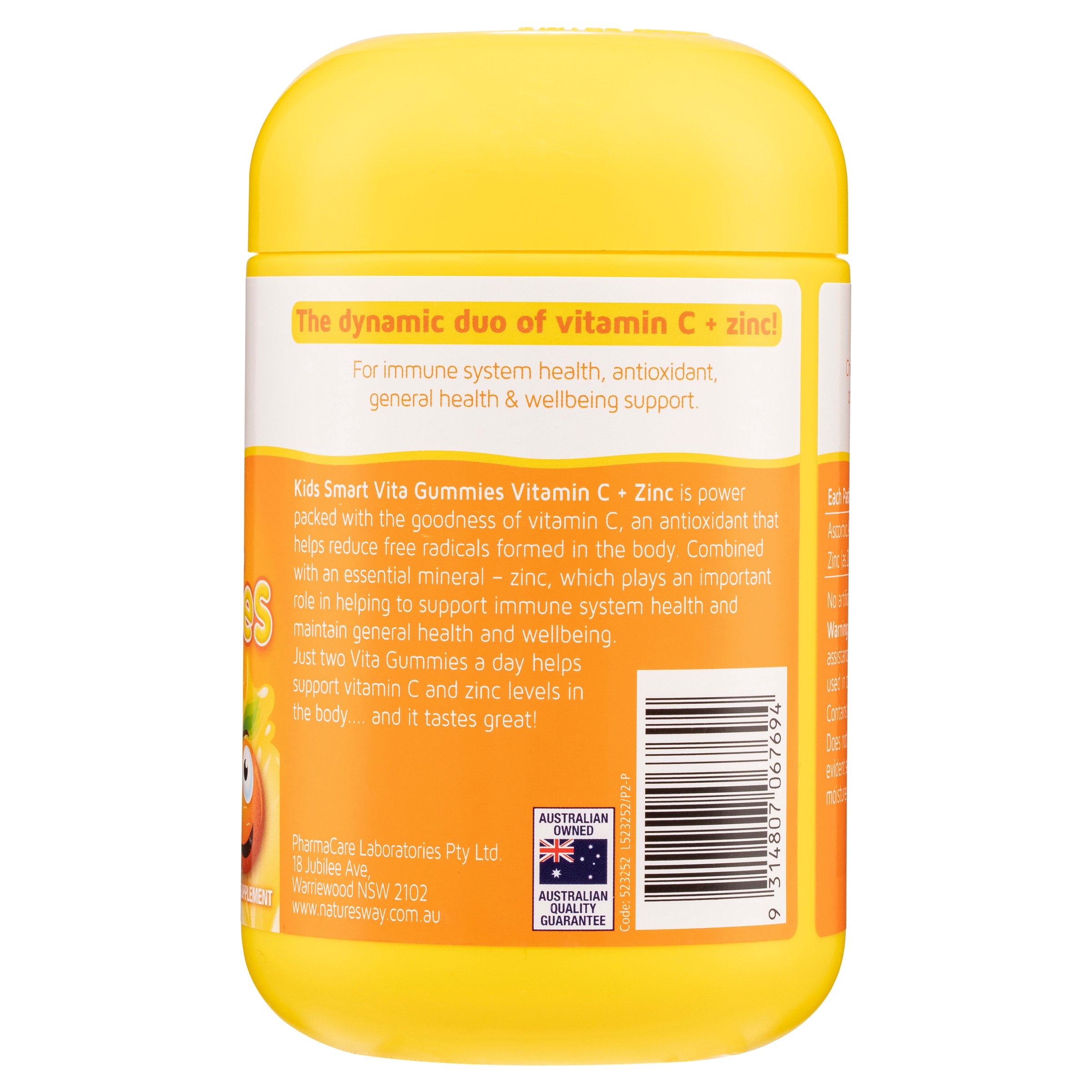 Nature's Way Kids Smart Vita Gummies Vitamin C + Zinc 120 pastilles - Image 3