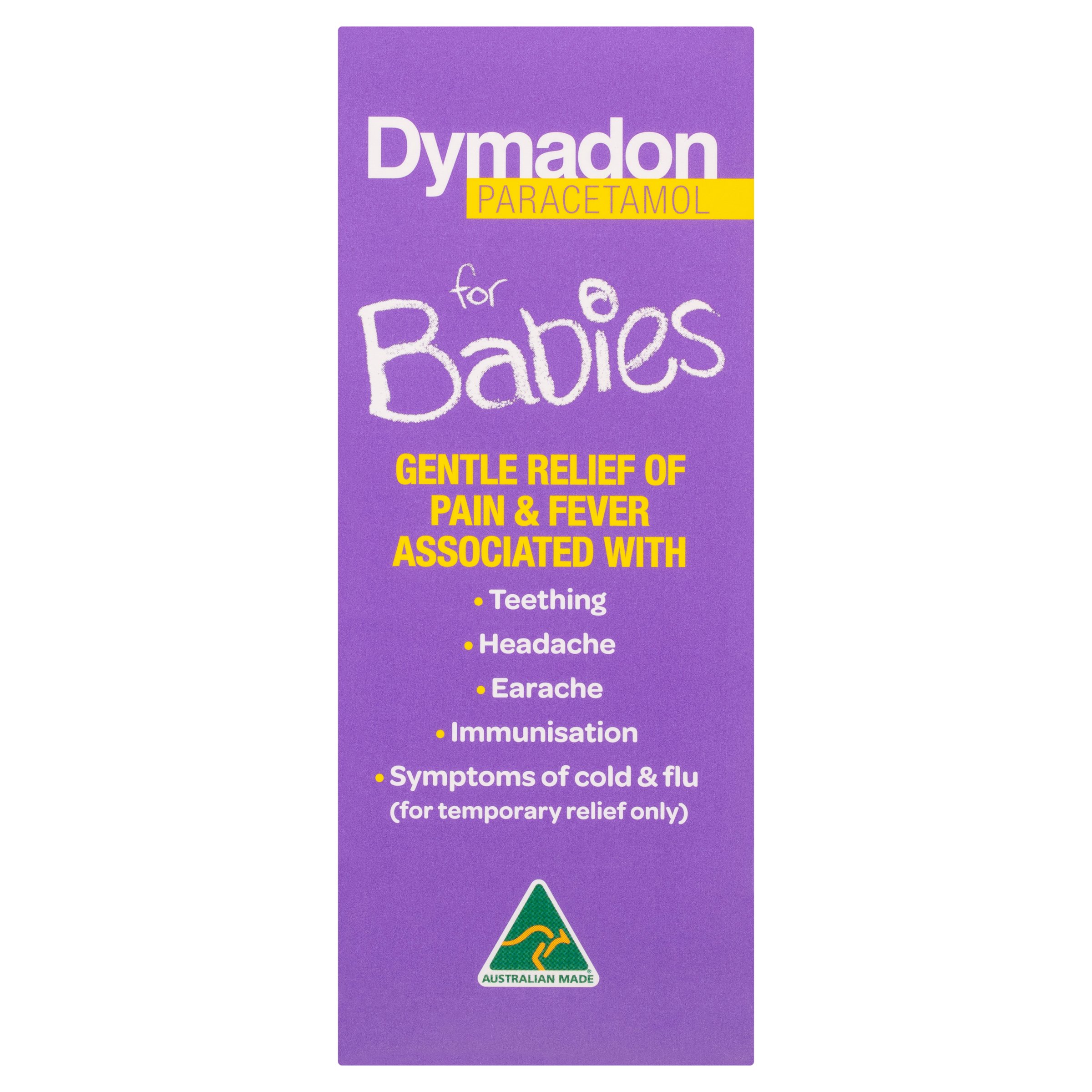 Dymadon Paracetamol for Kids 1 Month - 2 Years Orange 60ml - Image 3