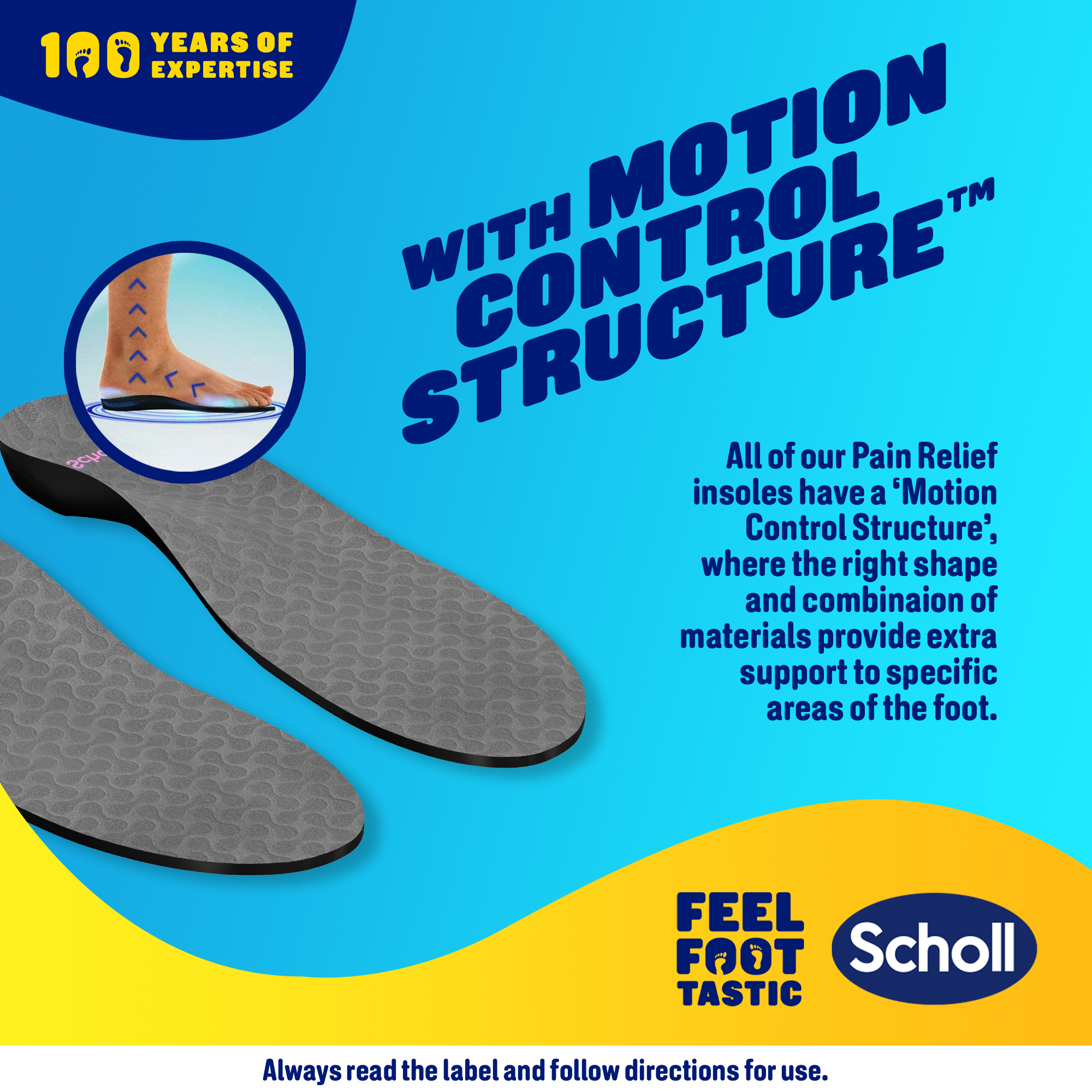 Scholl In Balance Pain Relief Plantar Fasciitis Orthotics Large 1 pair - Image 4