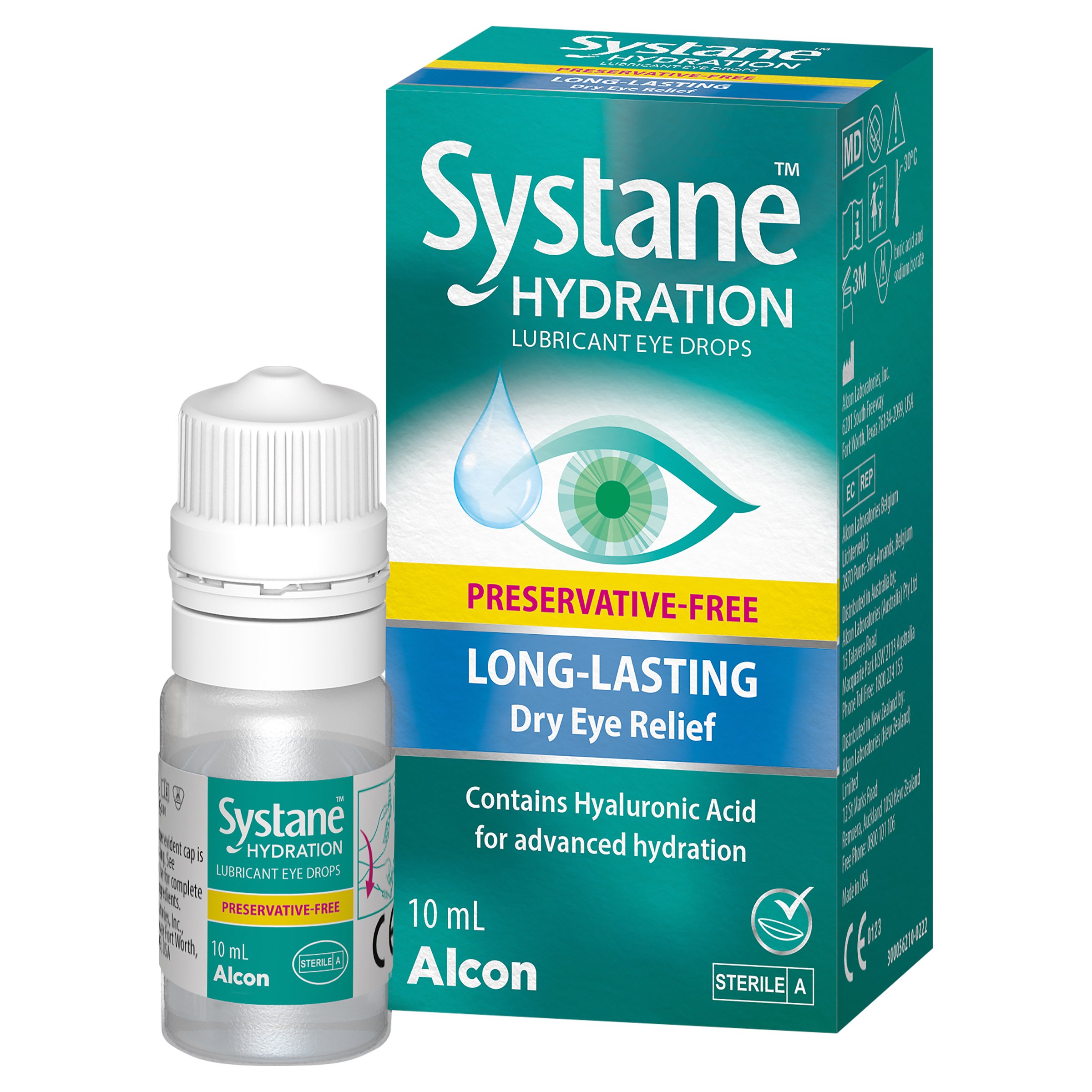 Systane Hydration Multi-Dose Preservative-Free Lubricant Eye Drops 10ml - Image 2