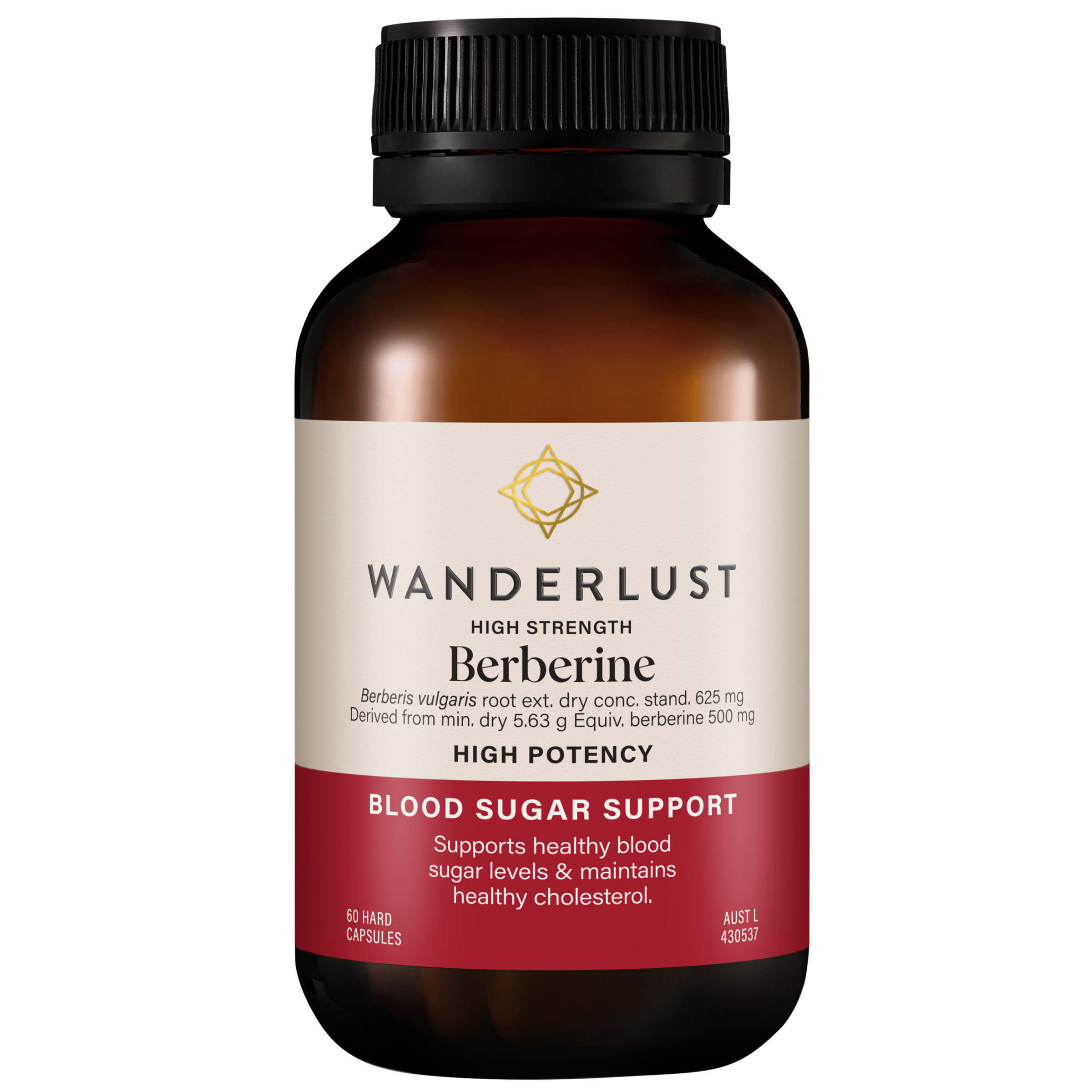 Wanderlust High Strength Berberine 60 capsules - Image 1
