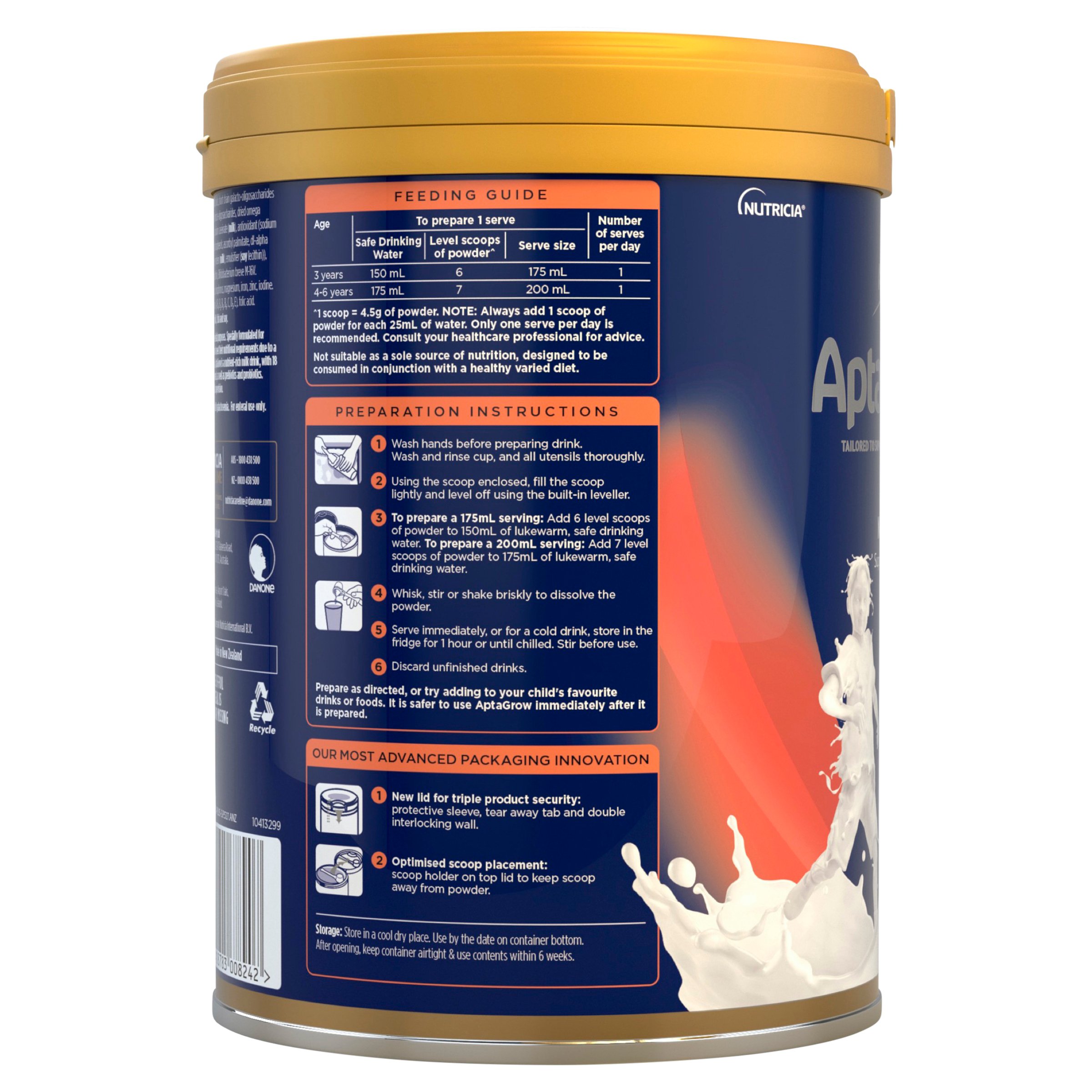 AptaGrow Milk Drink 3+ Years 900g - Image 3