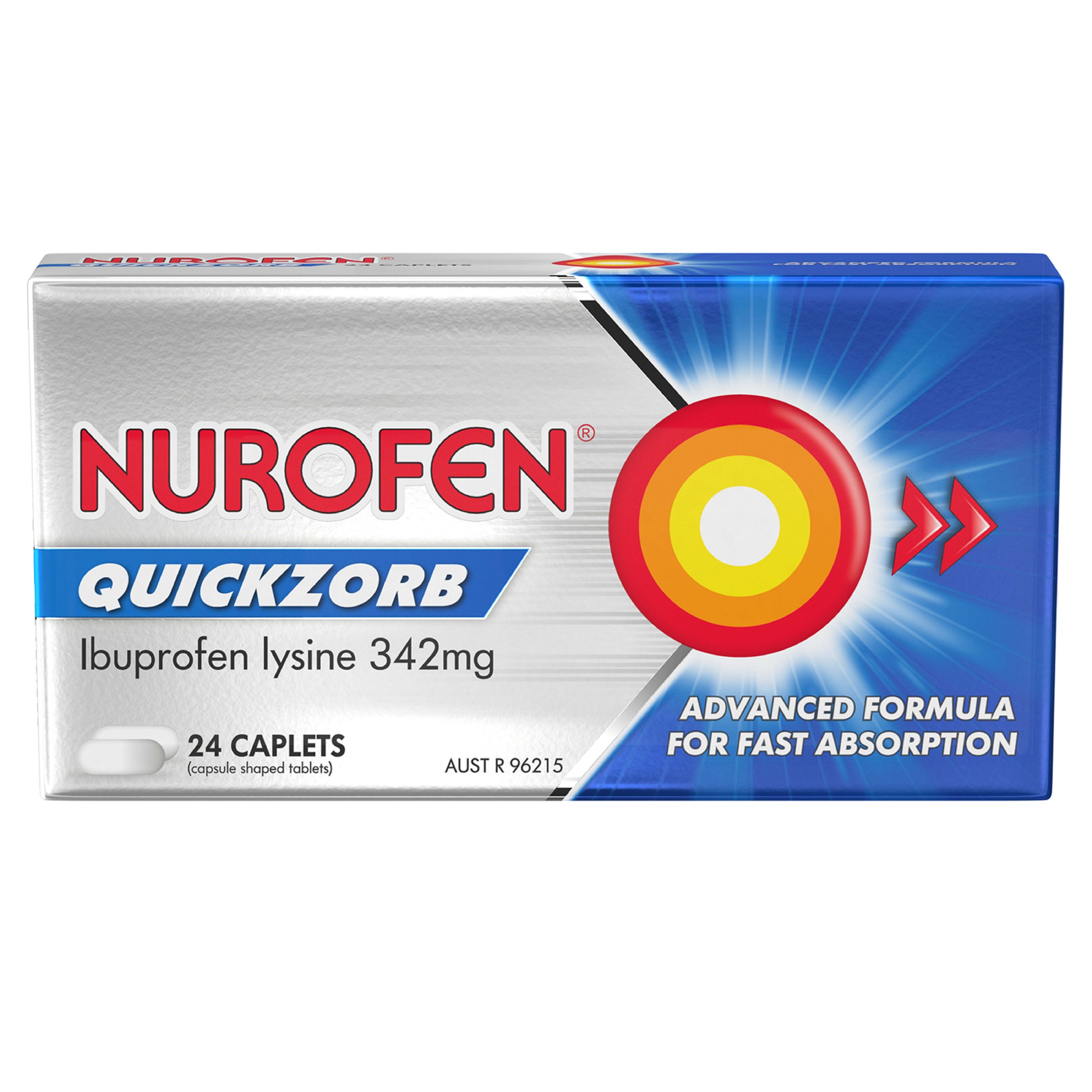 Nurofen Quickzorb 24 caplets - Image 1