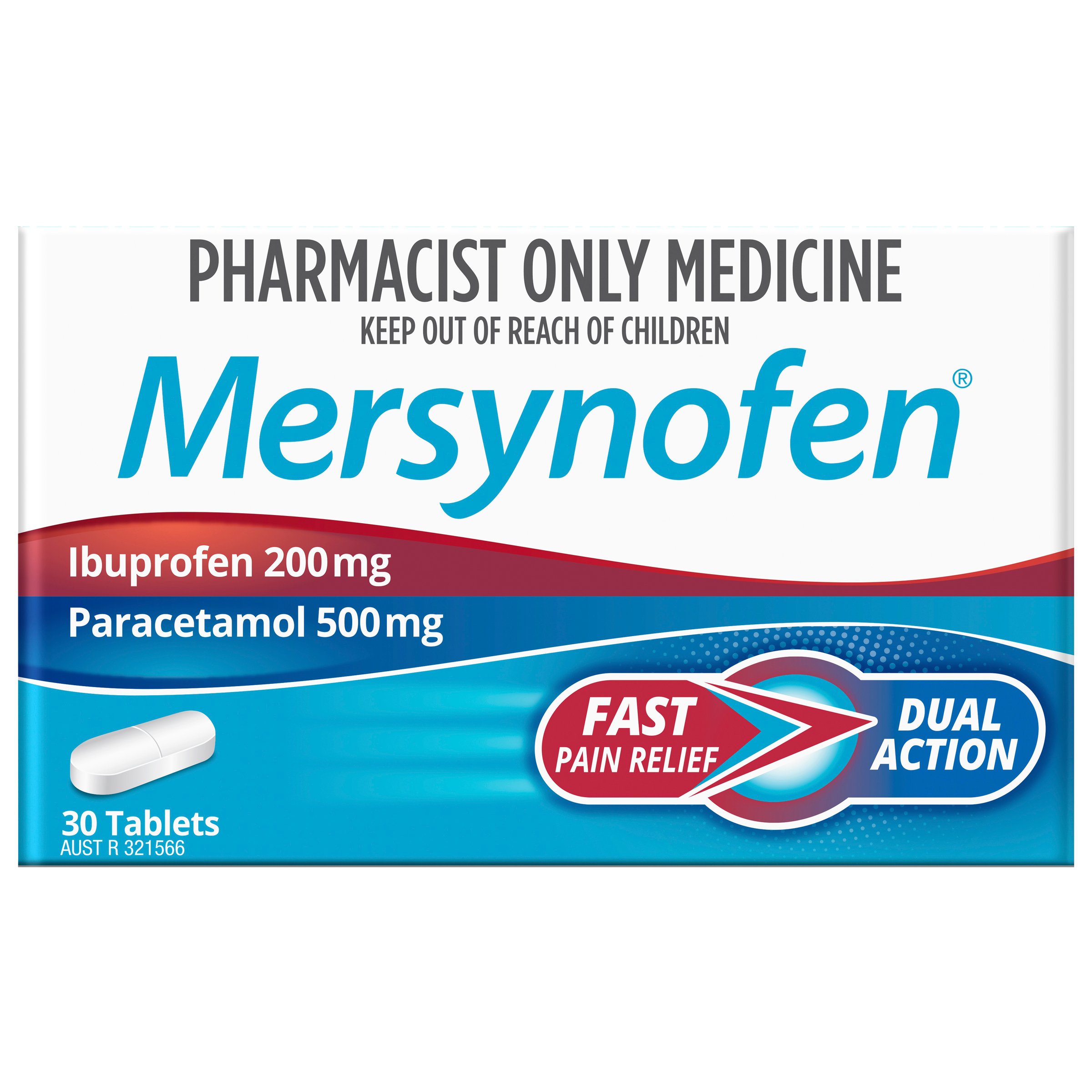Mersynofen Paracetamol & Ibuprofen 30 tablets - Image 1