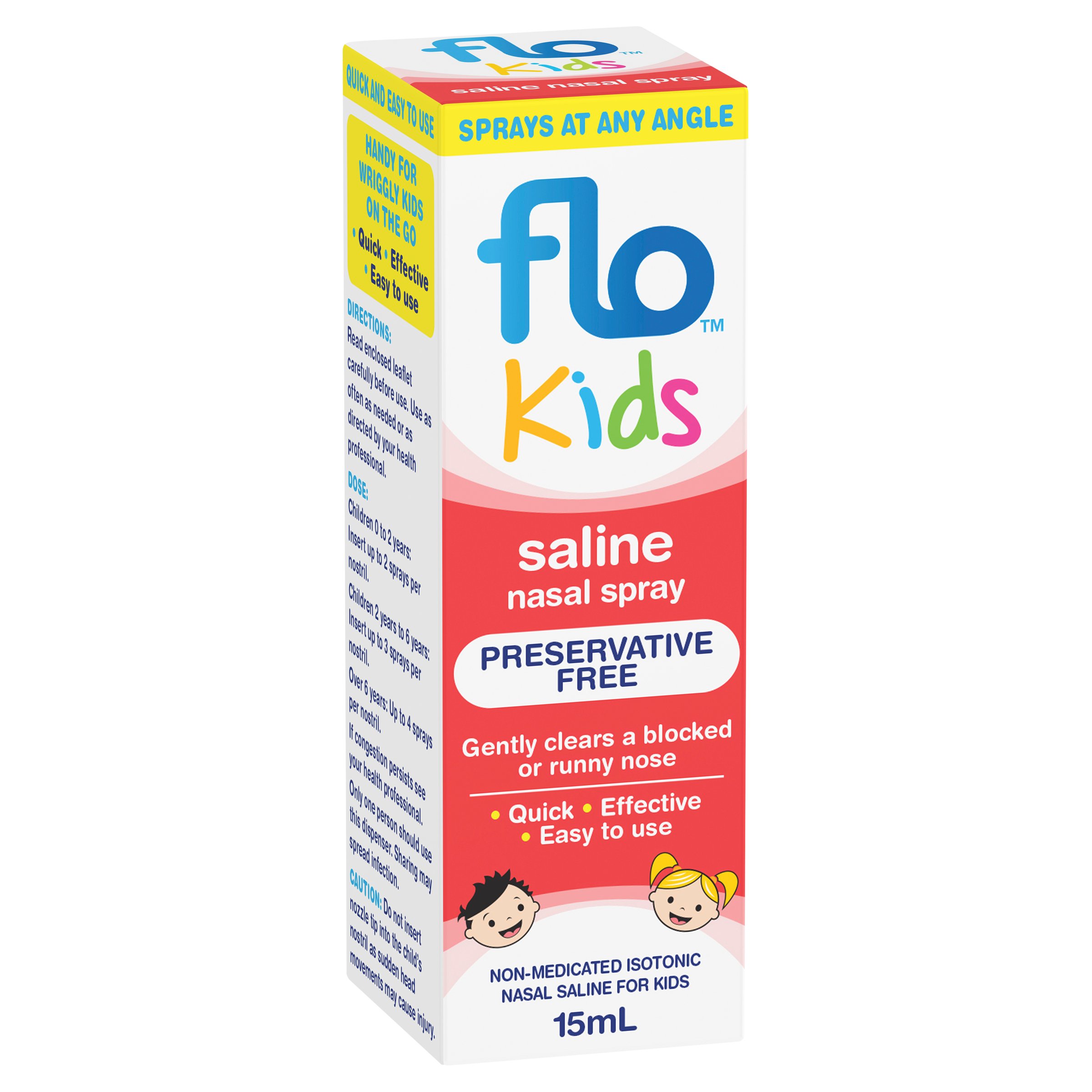 FLO Kids Saline Nasal Spray 15ml - Image 6