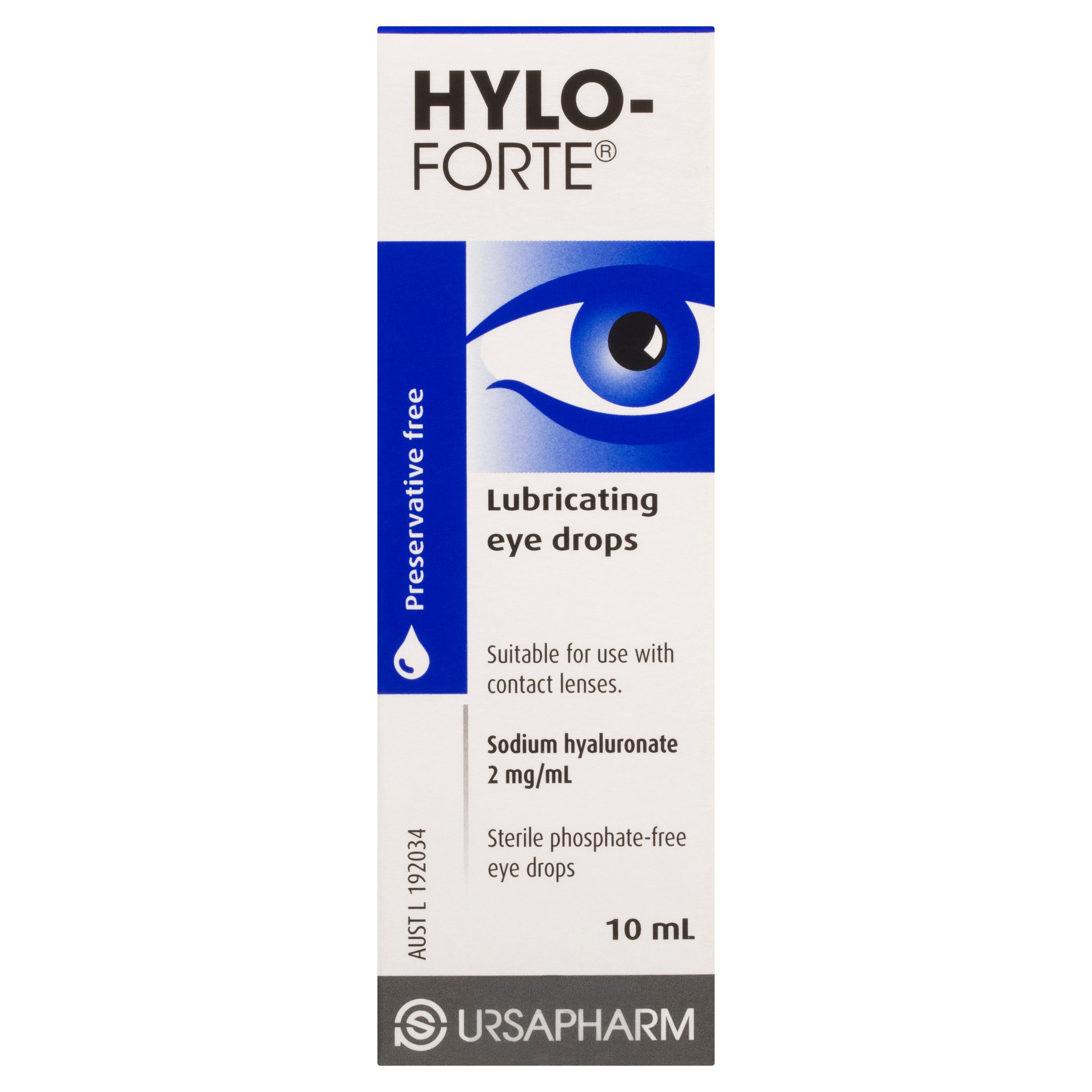 Hylo-Forte Lubricating Eye Drops 2mg/mL - 10ml - Image 1