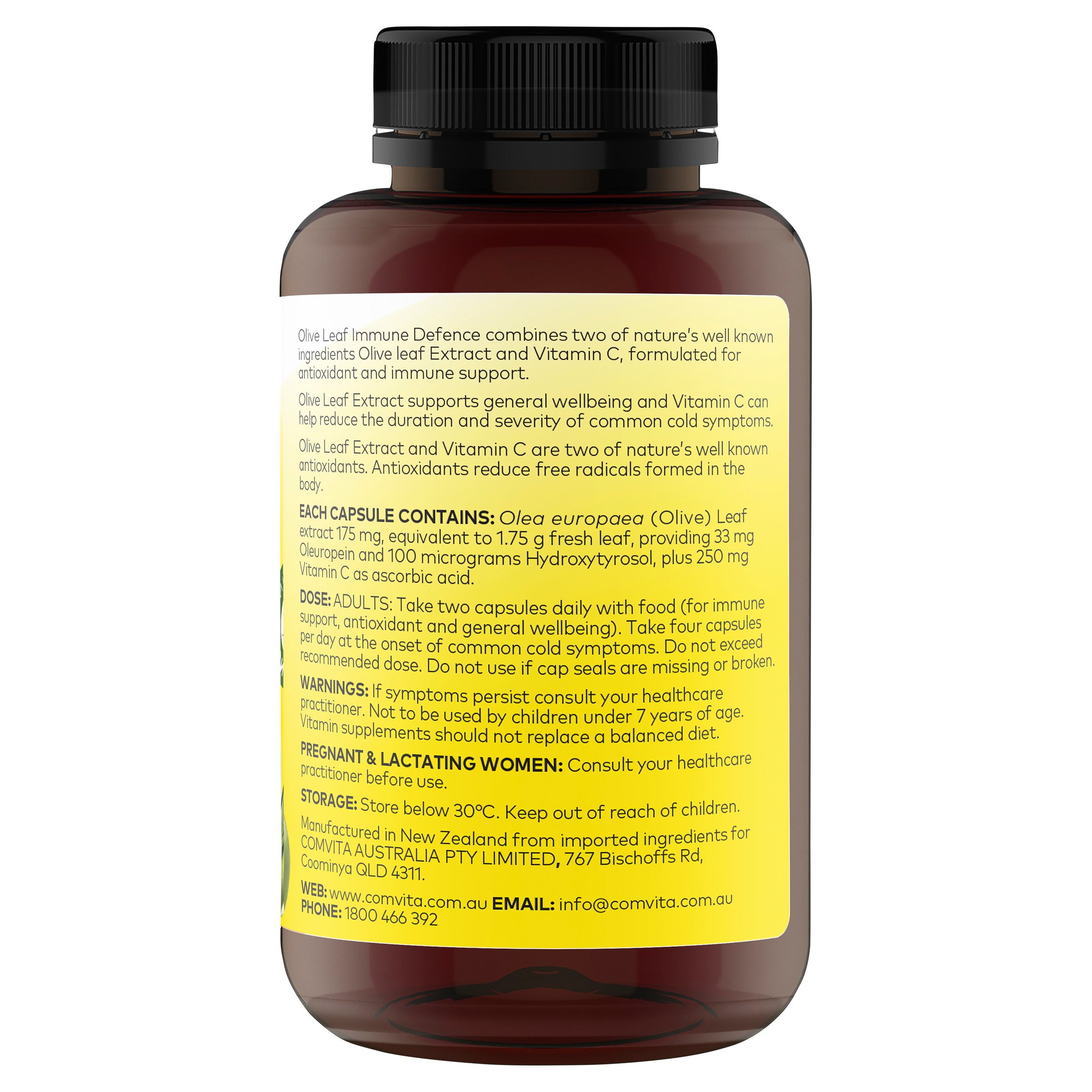 Comvita Olive Leaf Immune Defence 150 capsules - Image 2