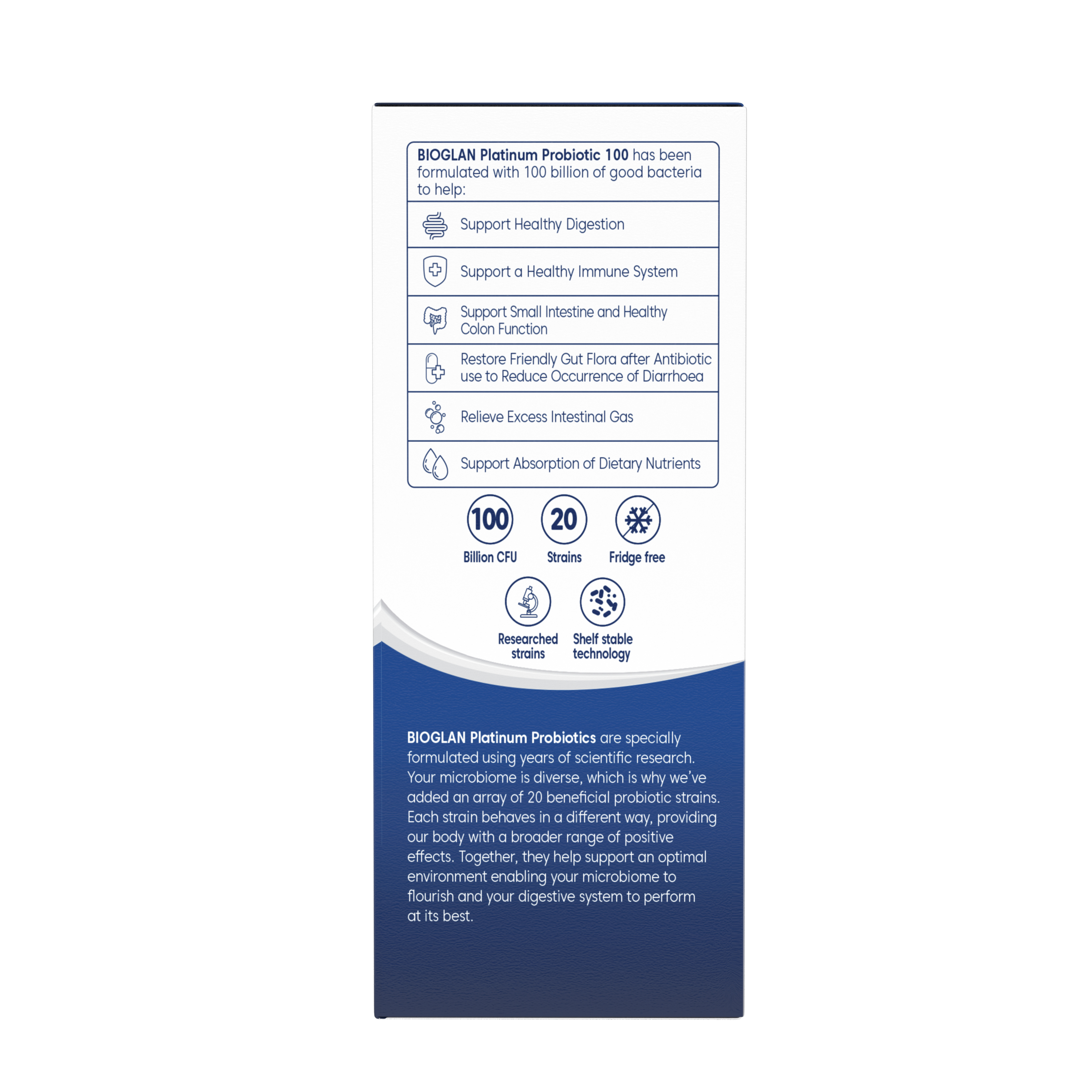 Bioglan Platinum Probiotic 100 Billion 60 capsules - Image 3
