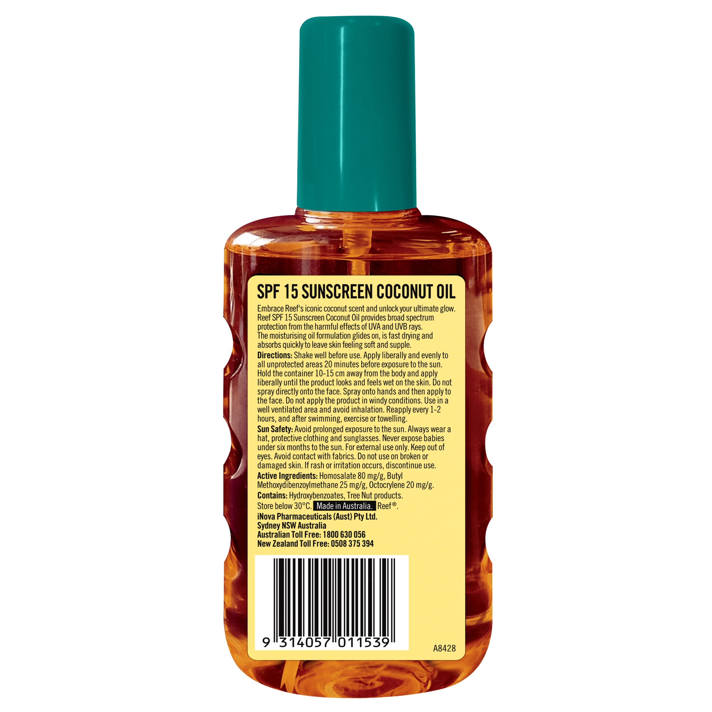 Reef Moisturising Sunscreen Oil Spray SPF15 - 220ml - Image 2