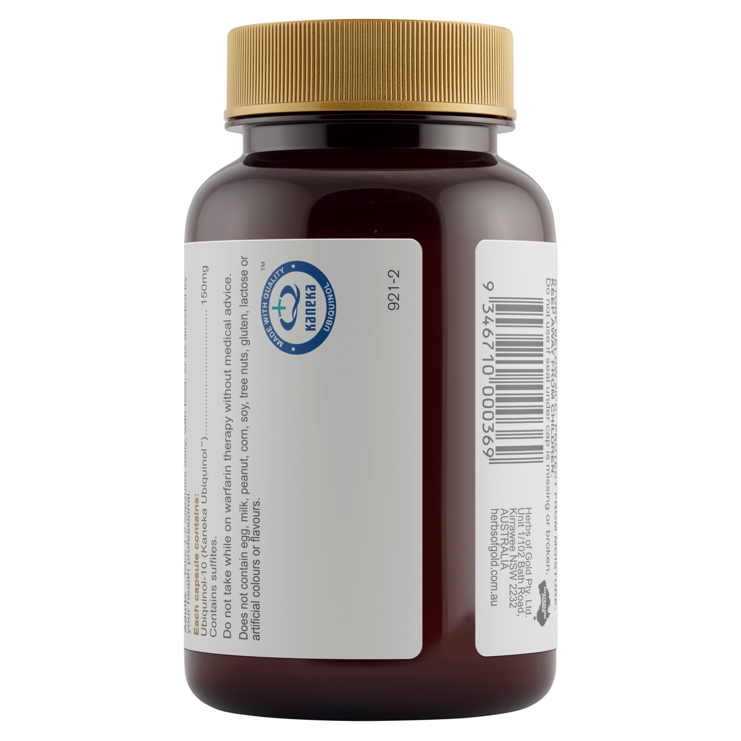 Herbs of Gold Ubiquinol 150mg - 30 capsules - Image 3
