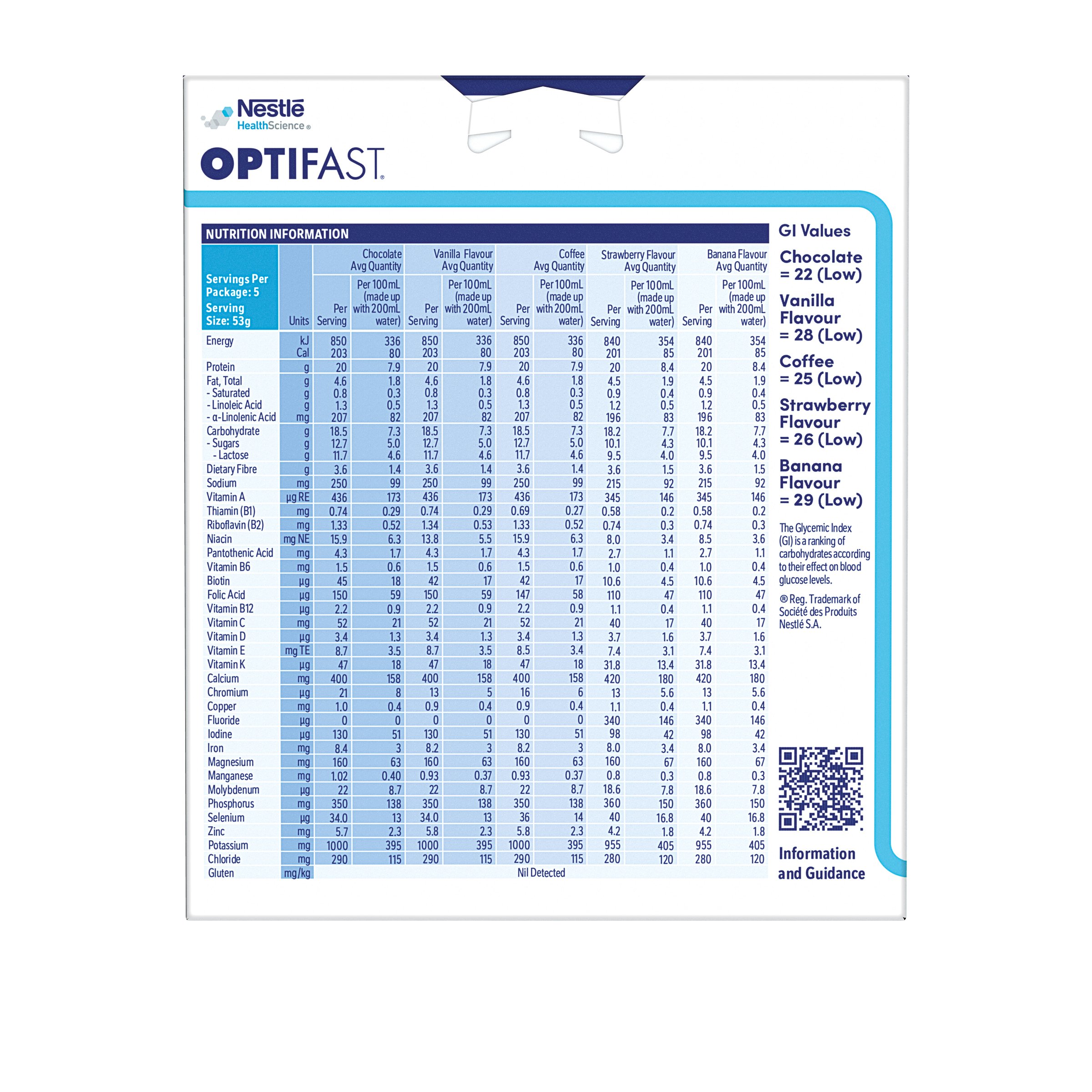 Optifast VLCD Shake Assorted 53g - 5 pack - Image 2