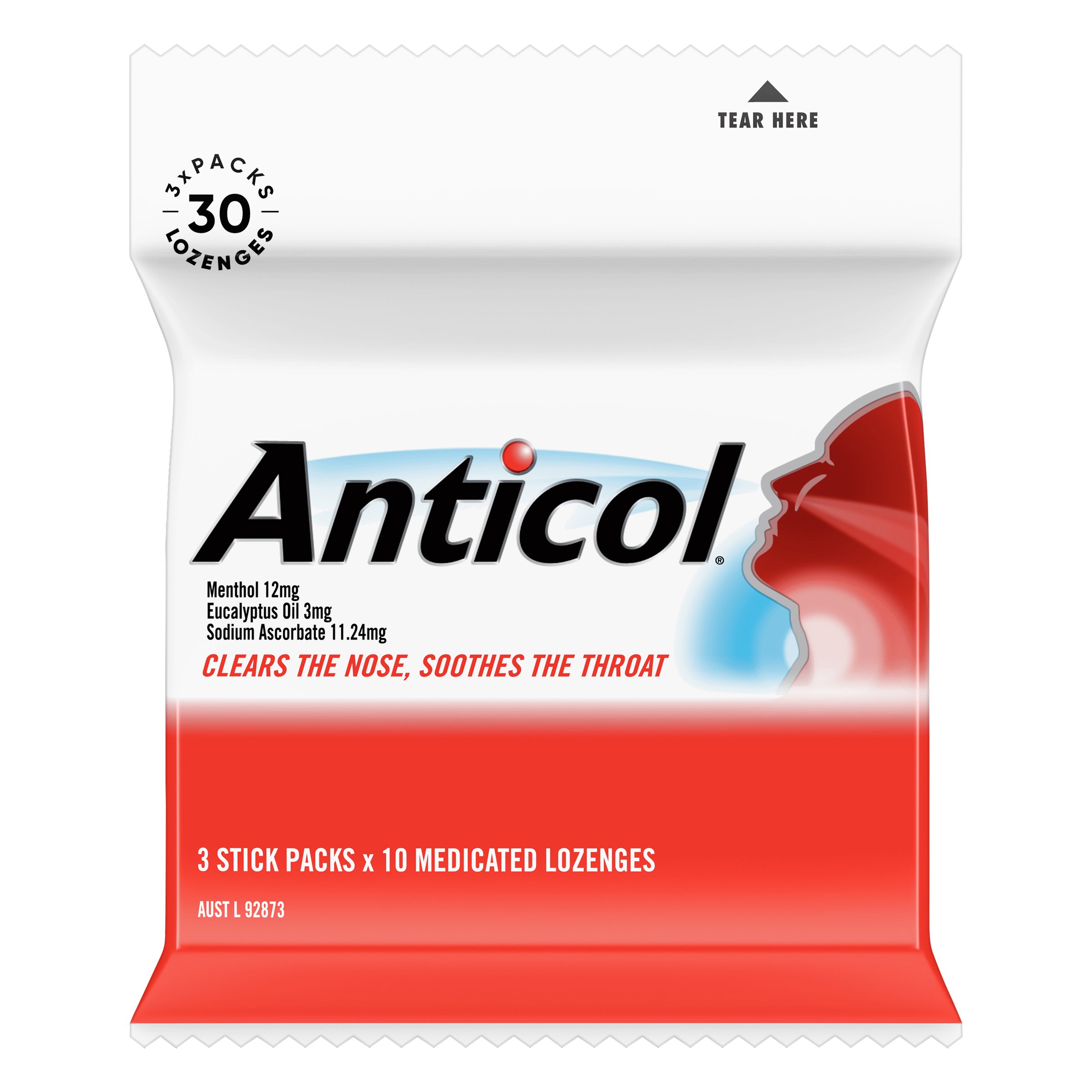 Anticol Stick 10 Lozenges - 3 pack - Image 1