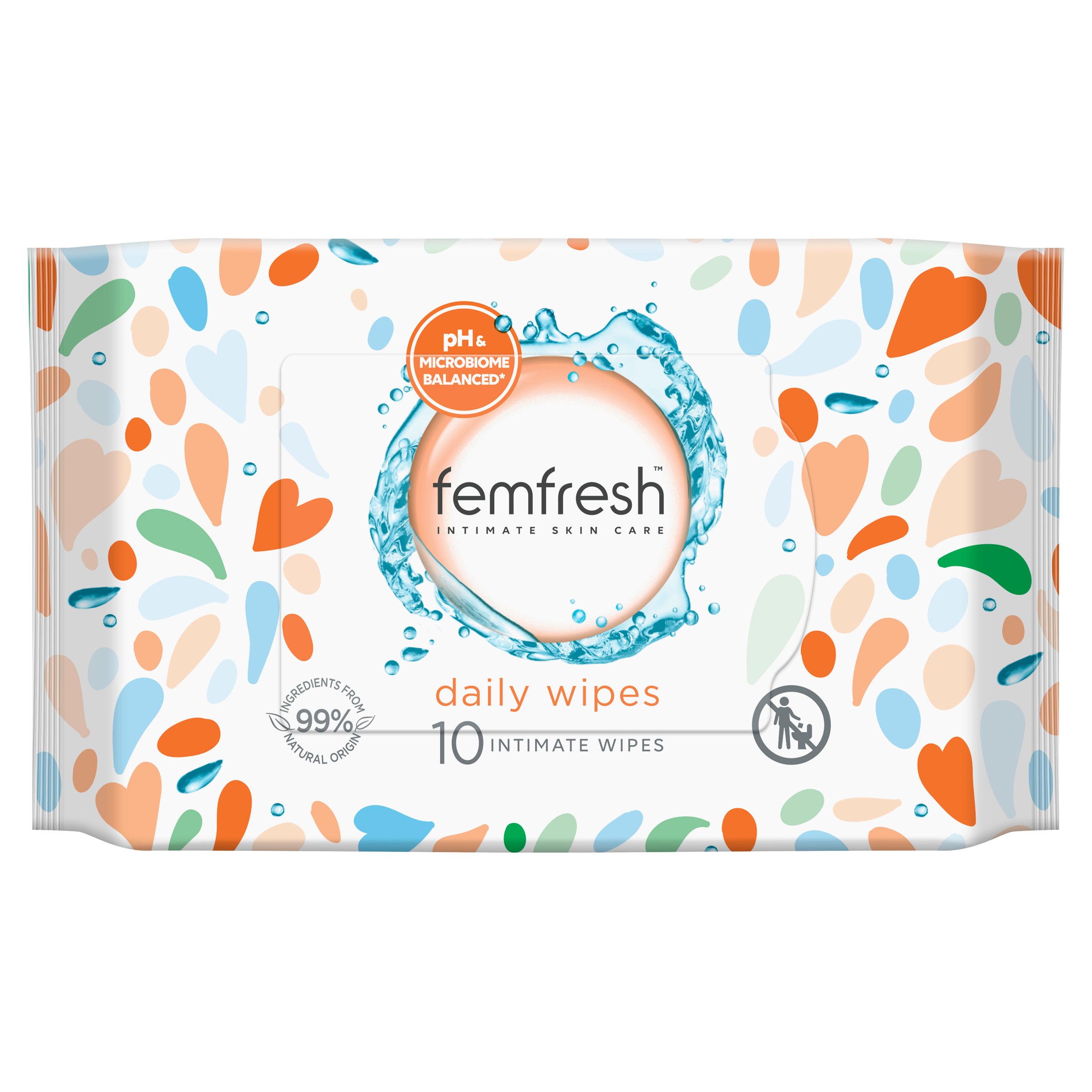 Femfresh Pocket Wipes 10 pack - Image 1