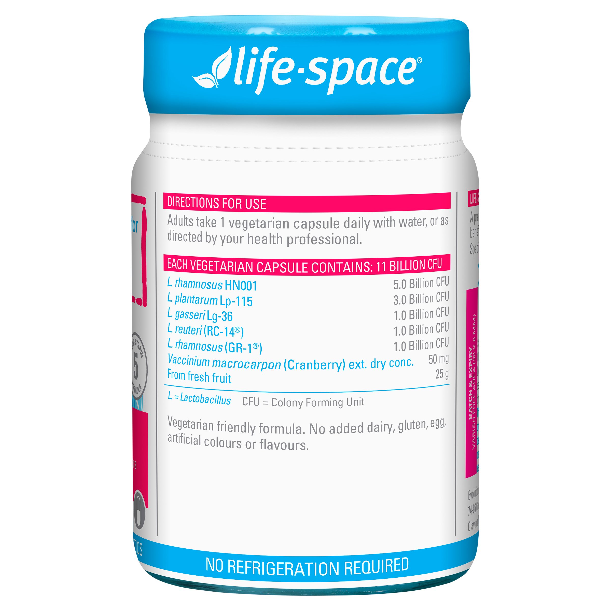 Life-Space Urogen Probiotic For Women 60 capsules - Image 2