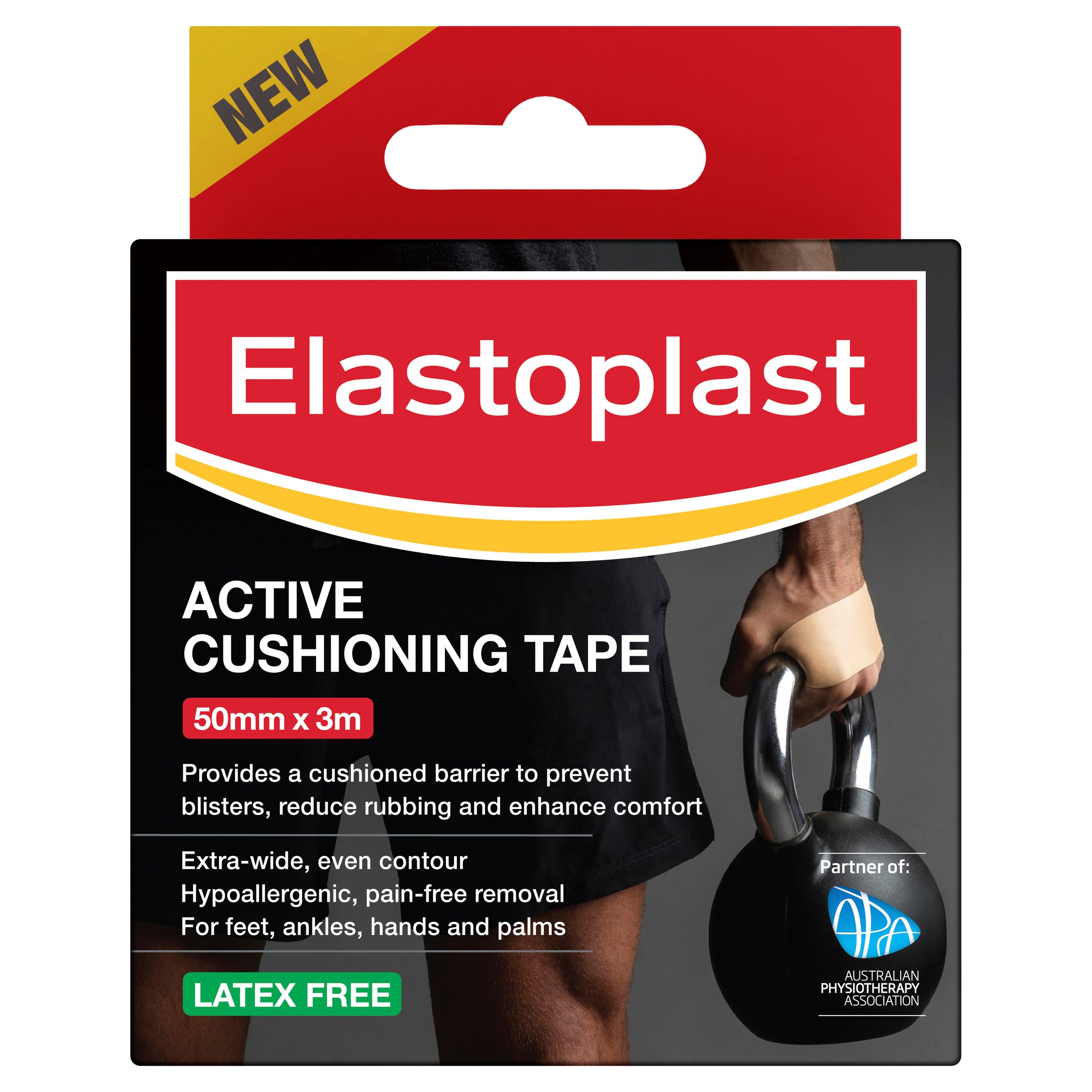 Elastoplast Active Cushioning Tape 50mm X 3m - 1 roll - Image 1