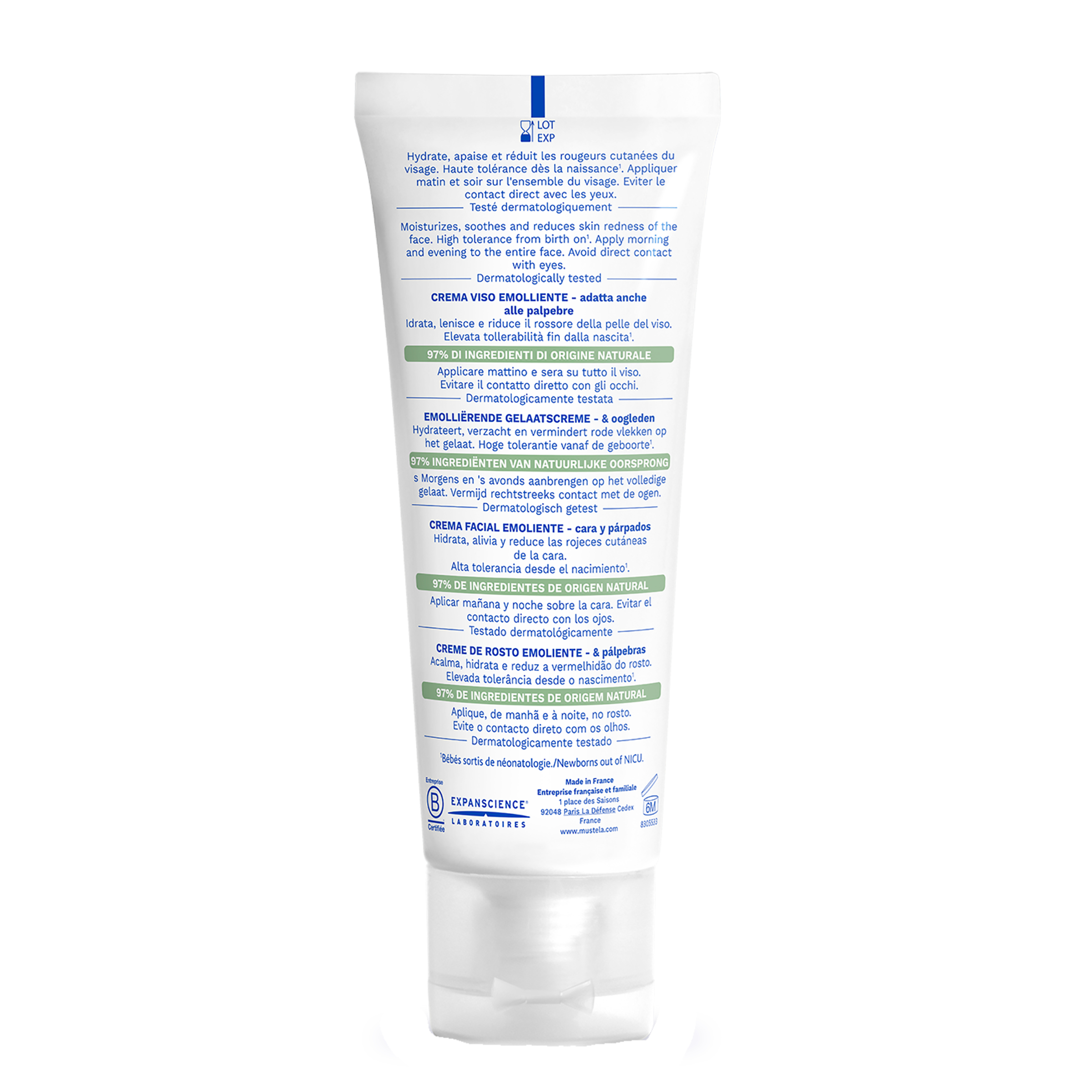 Mustela Stelatopia Emollient Face Cream 40ml - Image 2