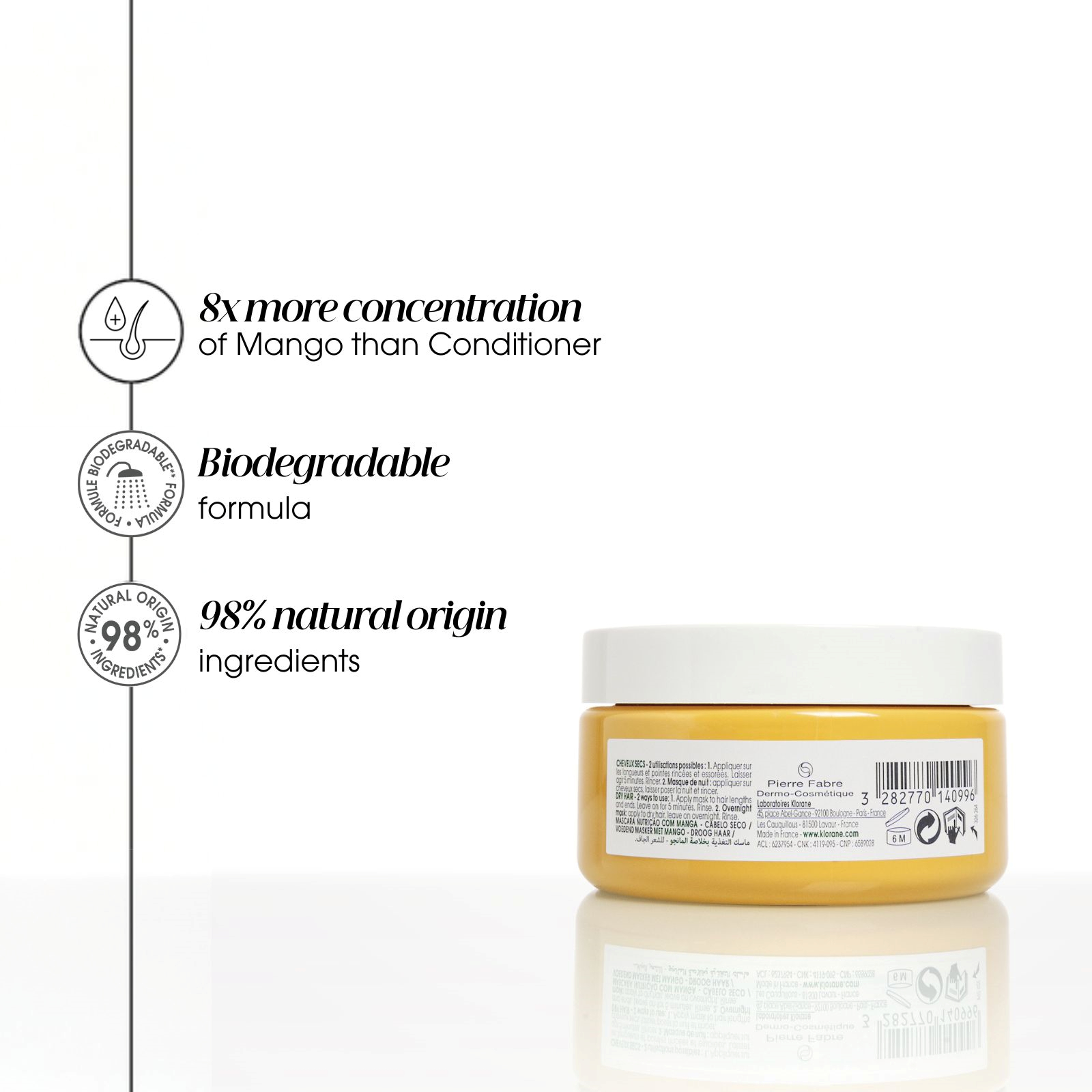 Klorane Mask With Mango 150ml - Image 3