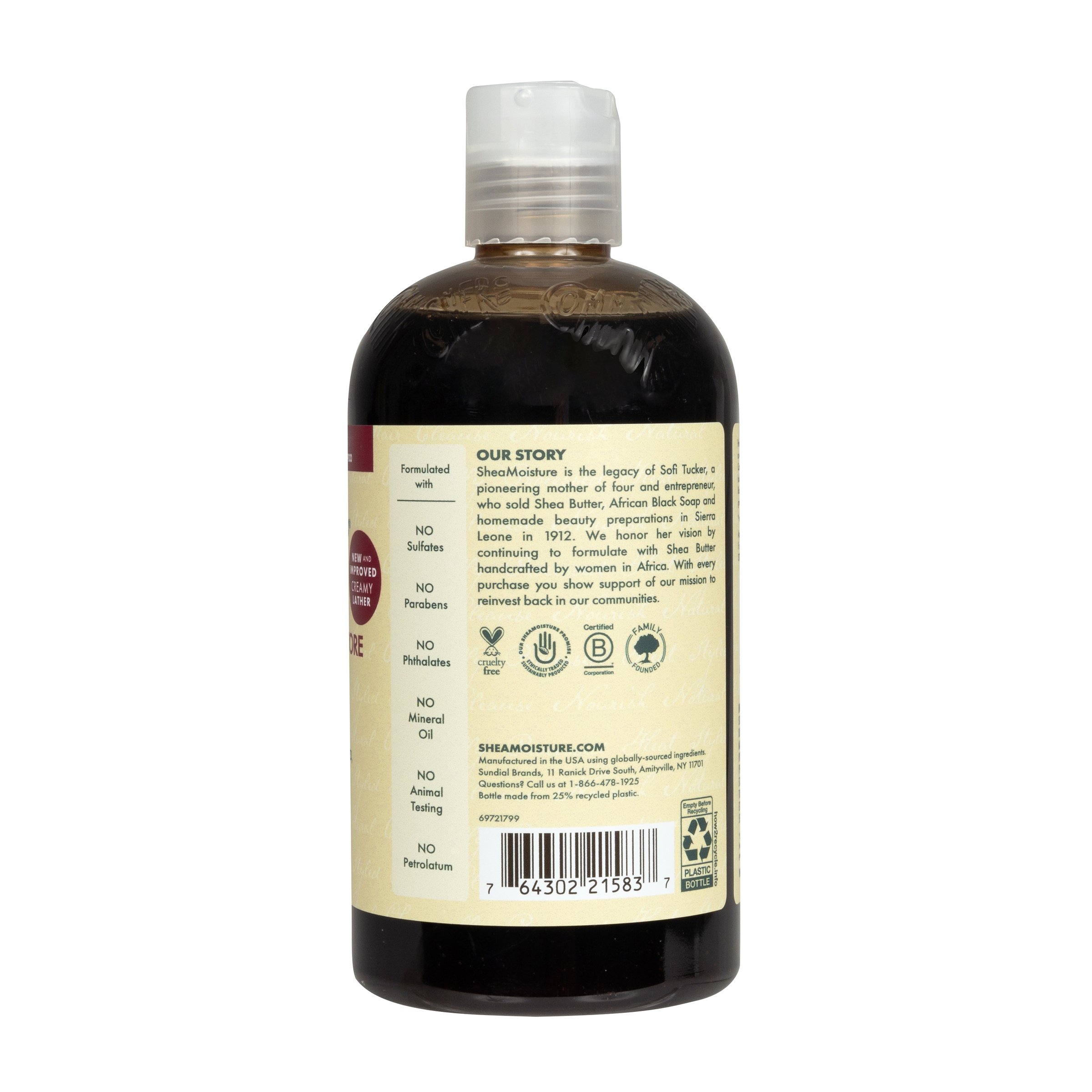 SheaMoisture Jamaican Black Castor Oil Strengthen & Restore Shampoo 384ml - Image 3
