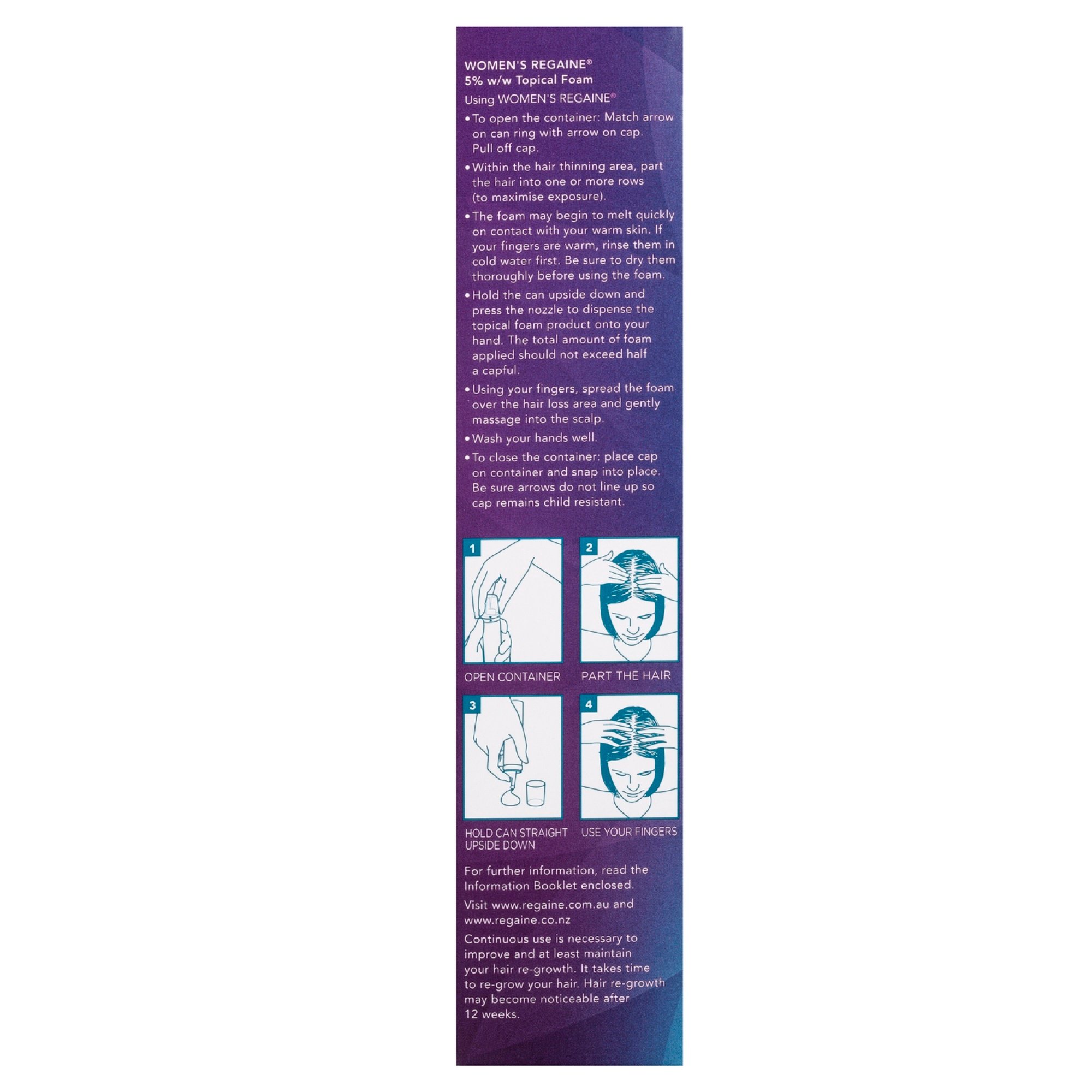 Regaine Hair Loss Foam Treatment For Women 4 Month Supply 120g - Image 3