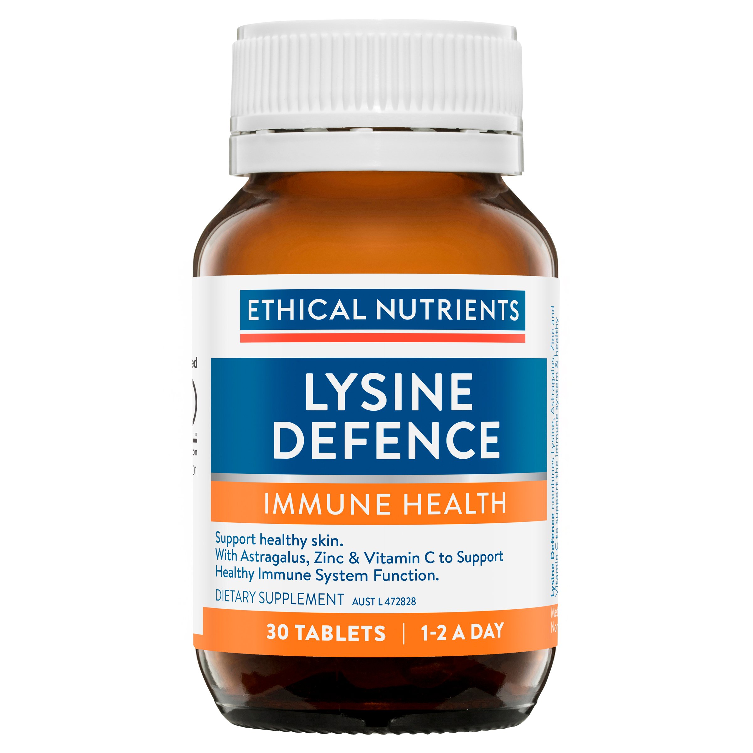 Ethical Nutrients Lysine Defence 30 tablets - Image 1