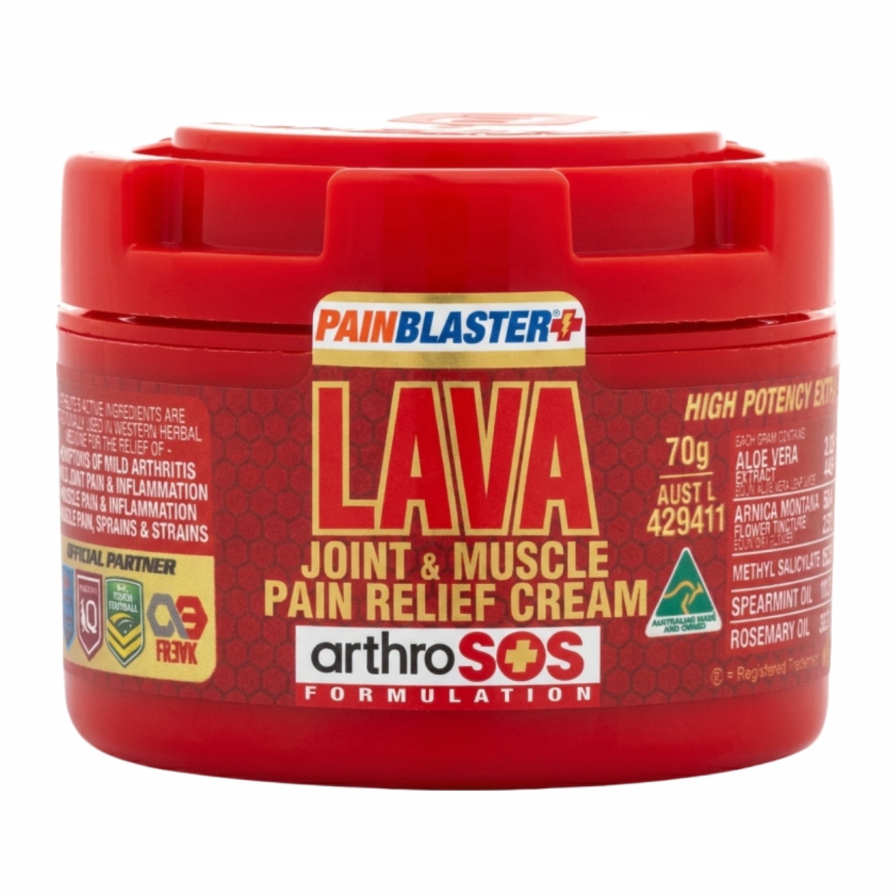 PAIN BLASTER Lava Joint & Muscle Pain Relief by Athelite 70g