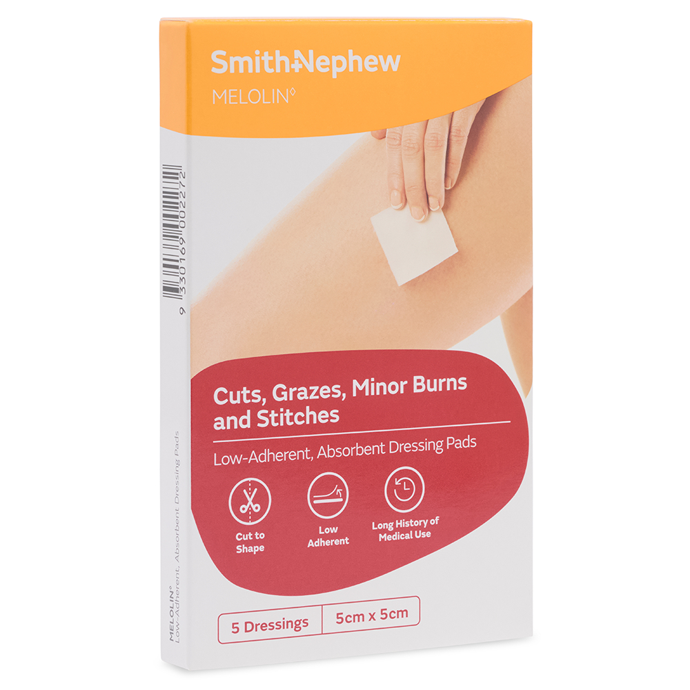 Melolin Wound Dressing Pad 5cm X 5cm - 5 pack - Image 4