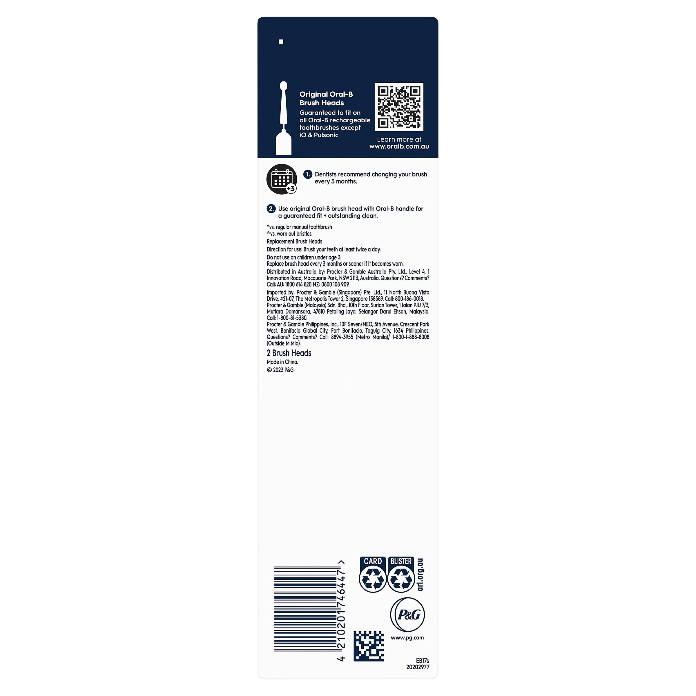 Oral-B Power Toothbrush Refill Sensitive Clean 2 pack - Image 2