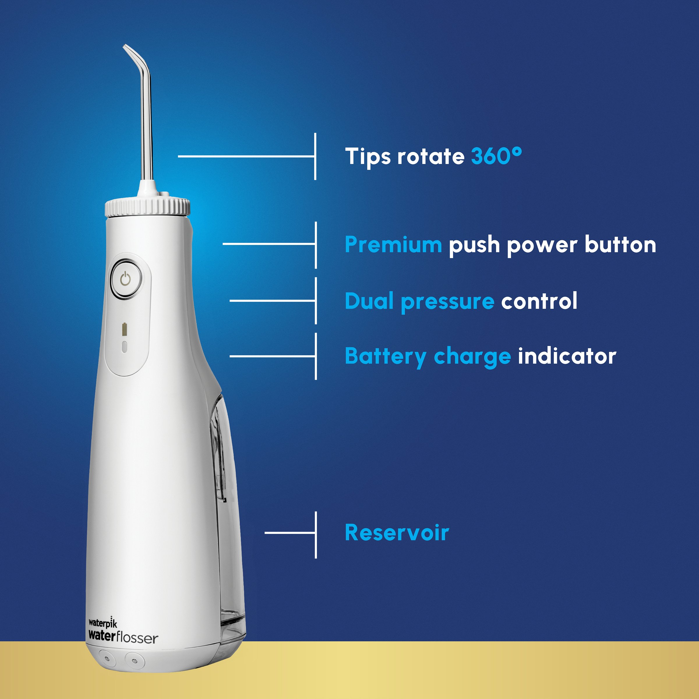 Waterpik Cordless Select Waterflosser White 1 each - Image 8