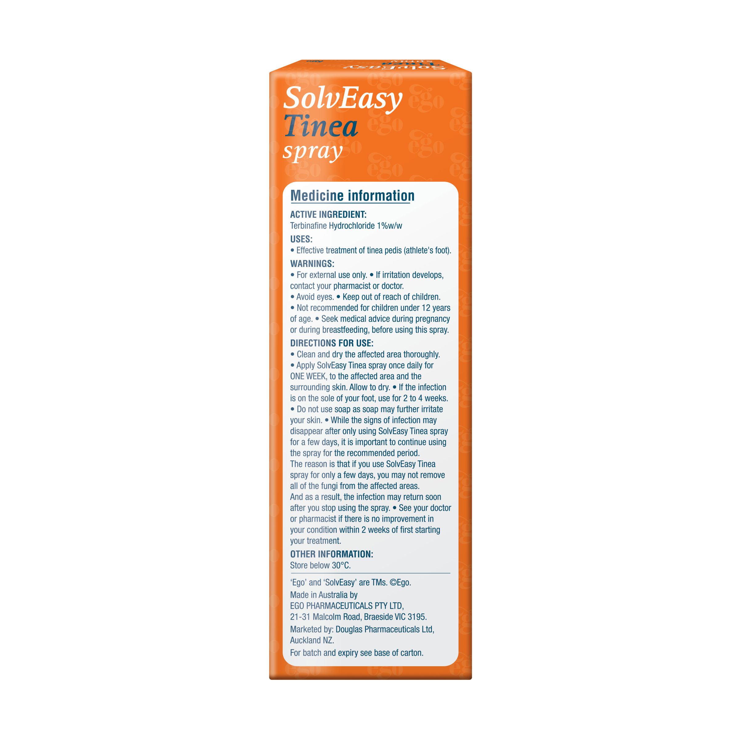 Ego SolvEasy Tinea Spray 16ml - Image 2