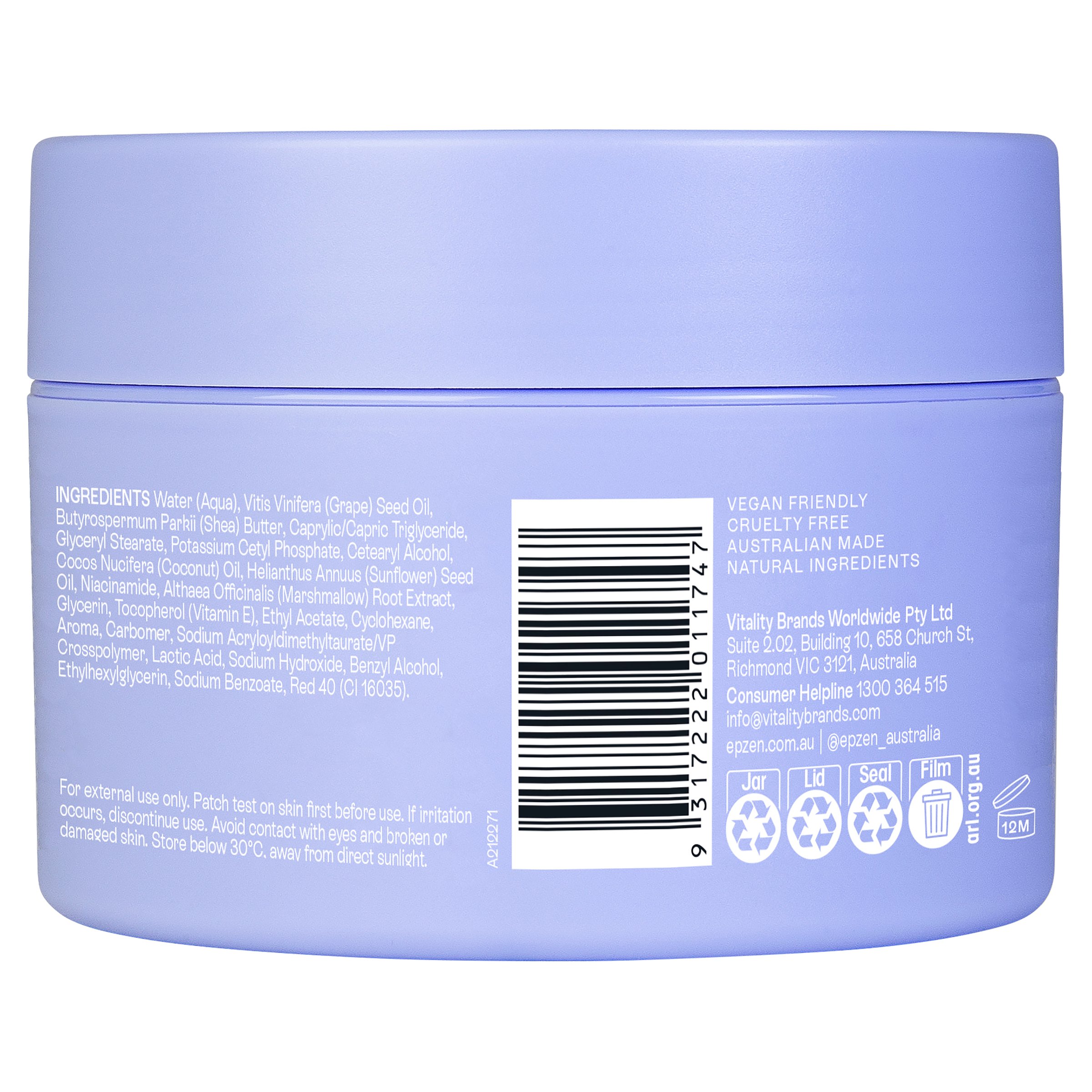 EpZen Whipped Body Wash Marshmallow 200ml - Image 3
