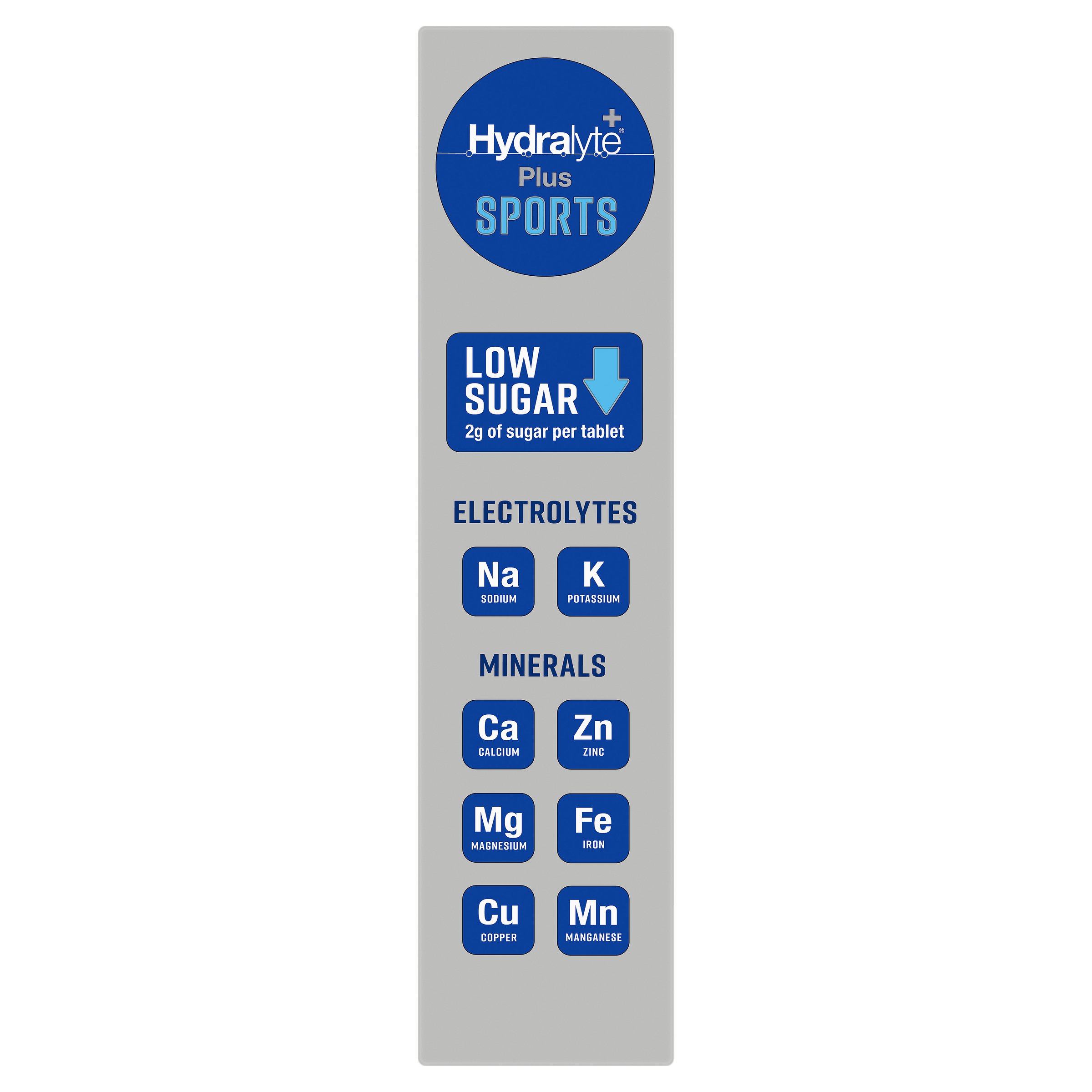 Hydralyte Plus Sports Effervescent Blueberry Blast 20 tablets - Image 4