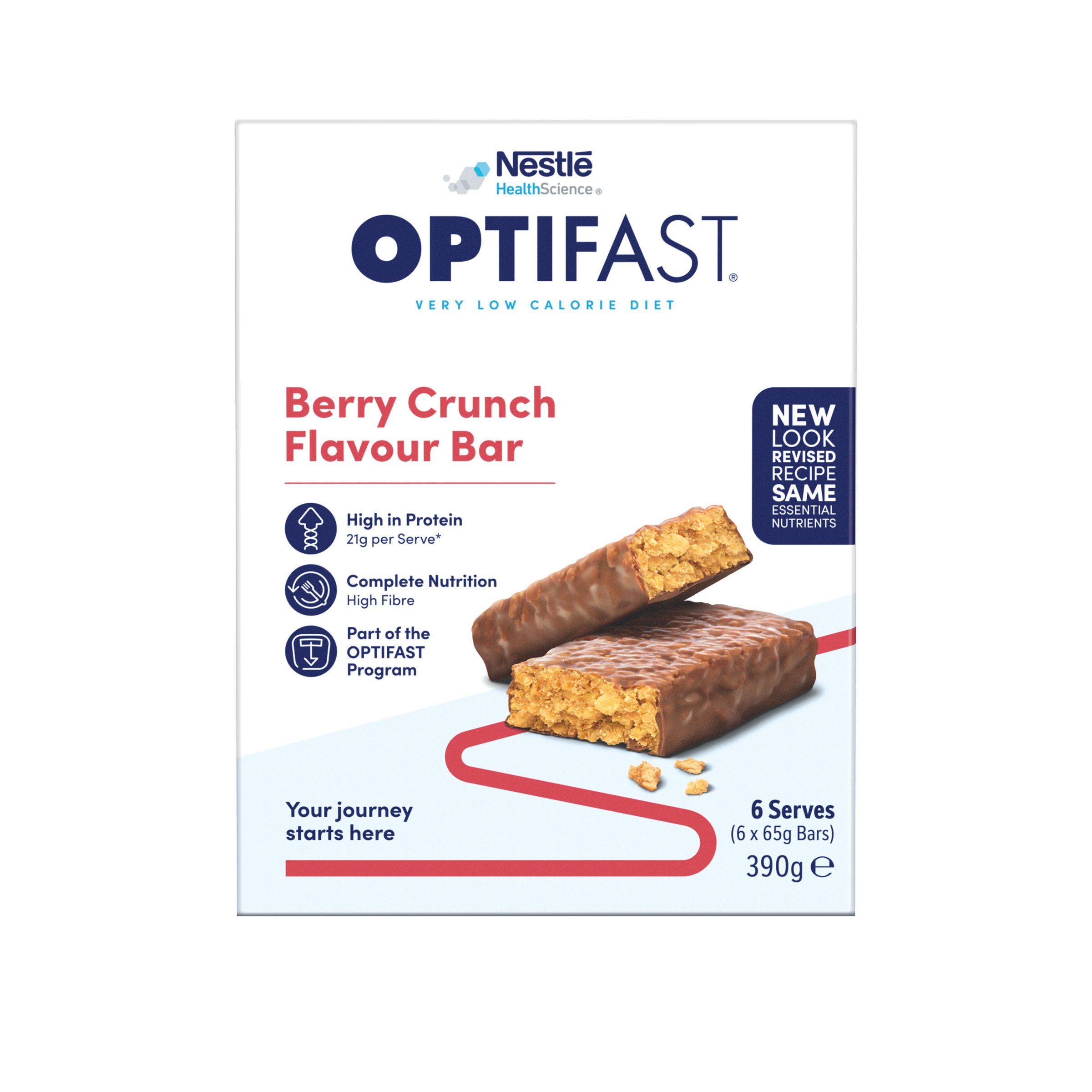 Optifast VLCD Bar Berry Crunch 65g - 6 pack - Image 1