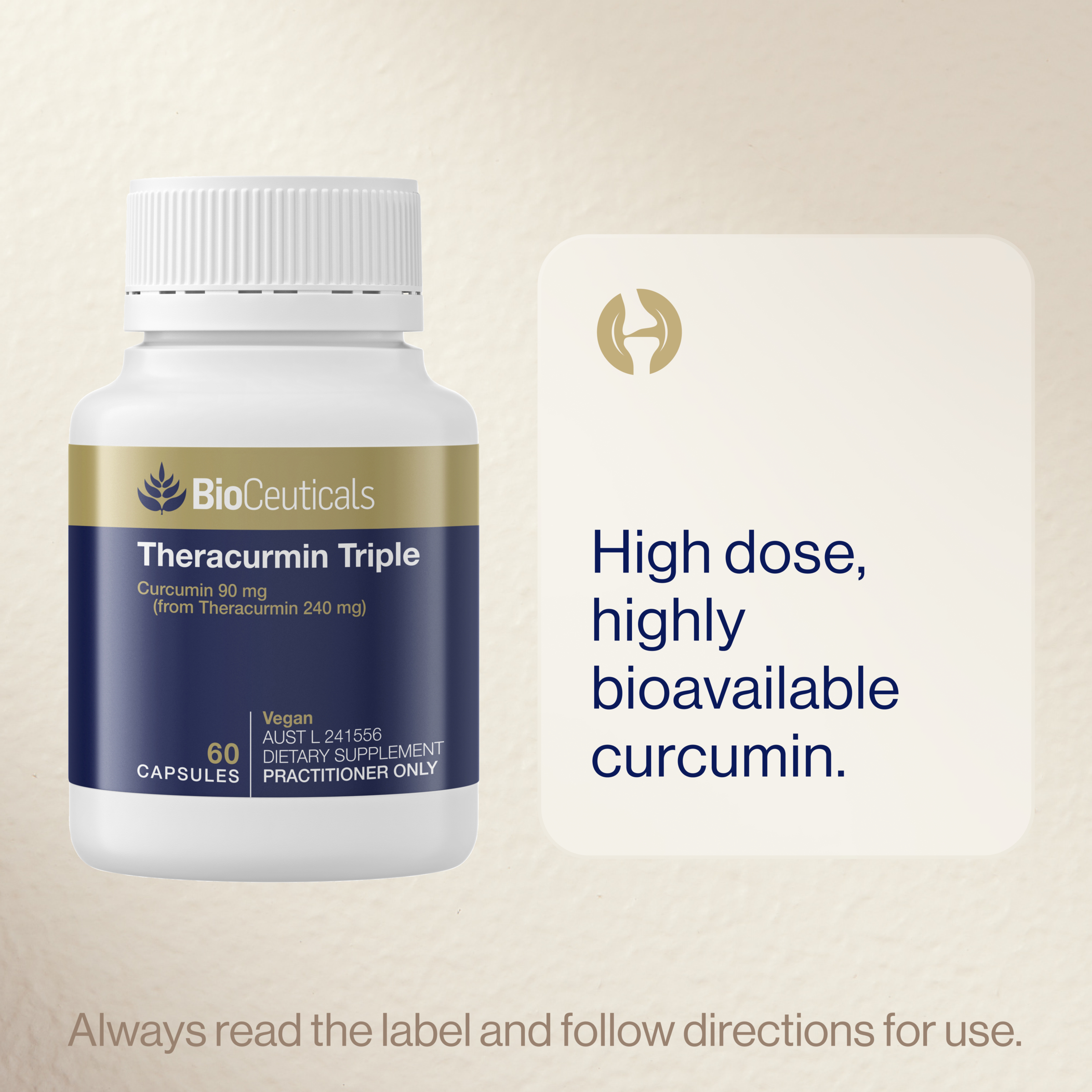 BioCeuticals Theracurmin Triple 60 capsules - Image 6