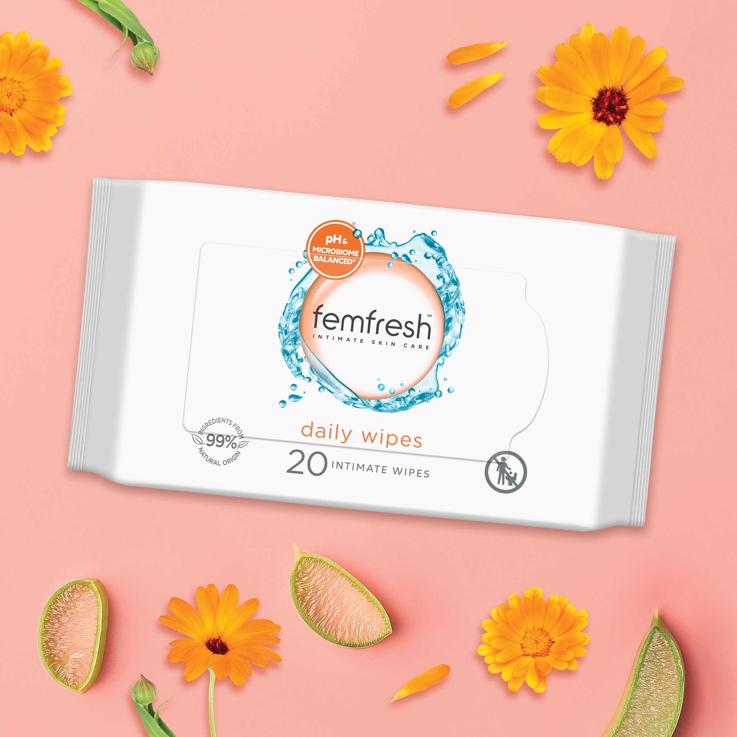 Femfresh Intimate Hygiene Cleansing Wipes 20 pack - Image 8
