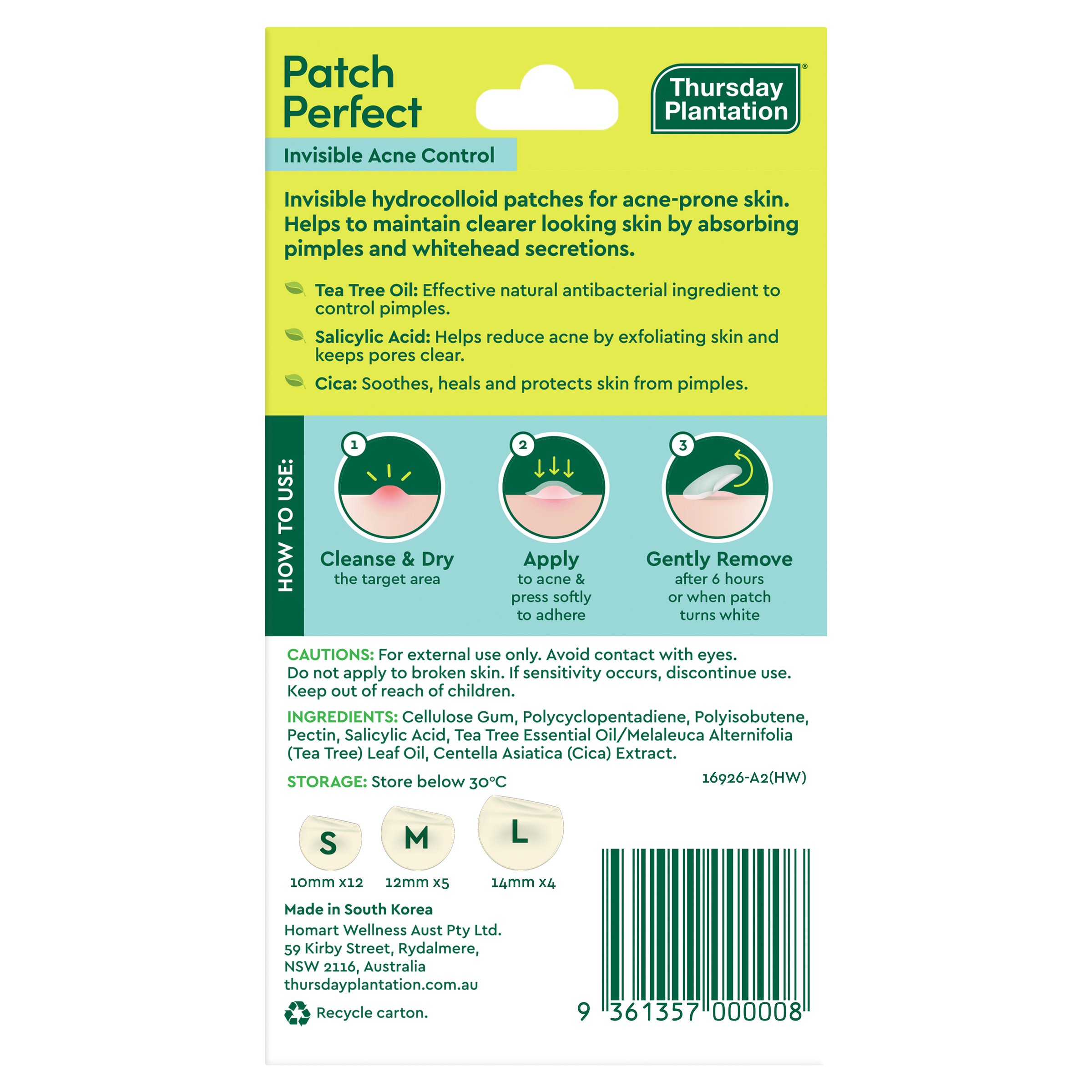 Thursday Plantation Patch Perfect Invisible Acne Control 21 patches - Image 2