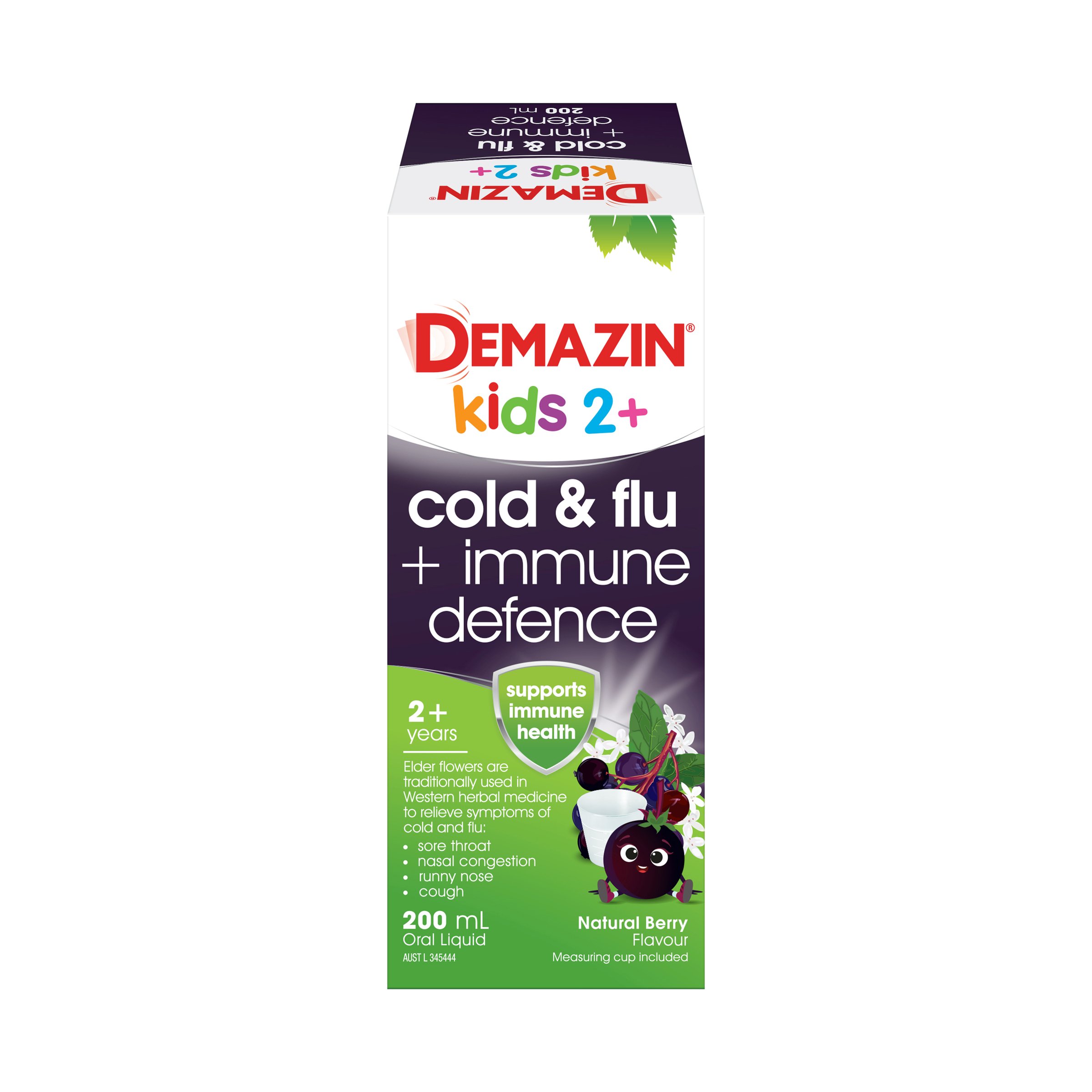 Demazin Cold And Flu + Immune Defence 200ml - Image 2