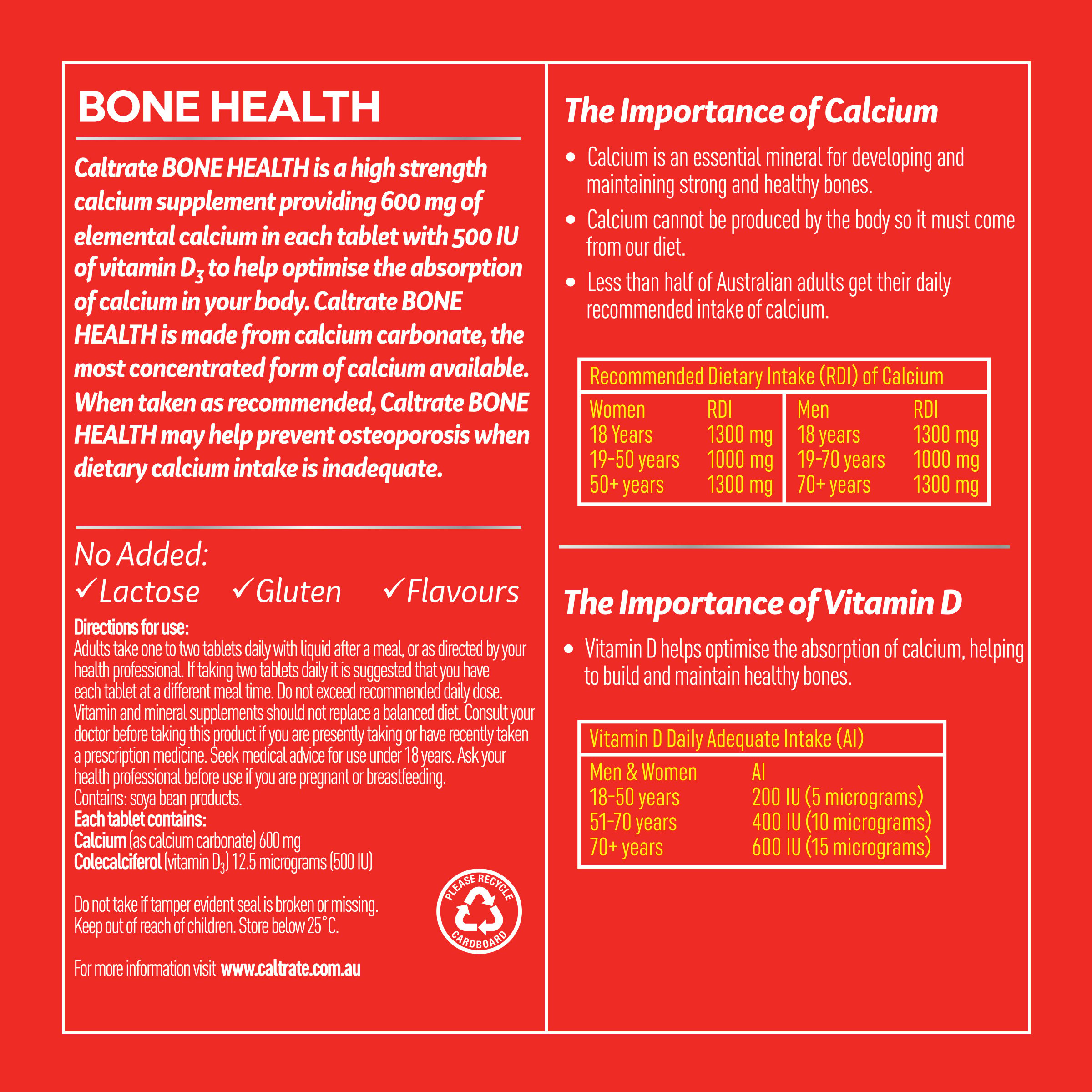 Caltrate Bone Health 100 tablets - Image 5